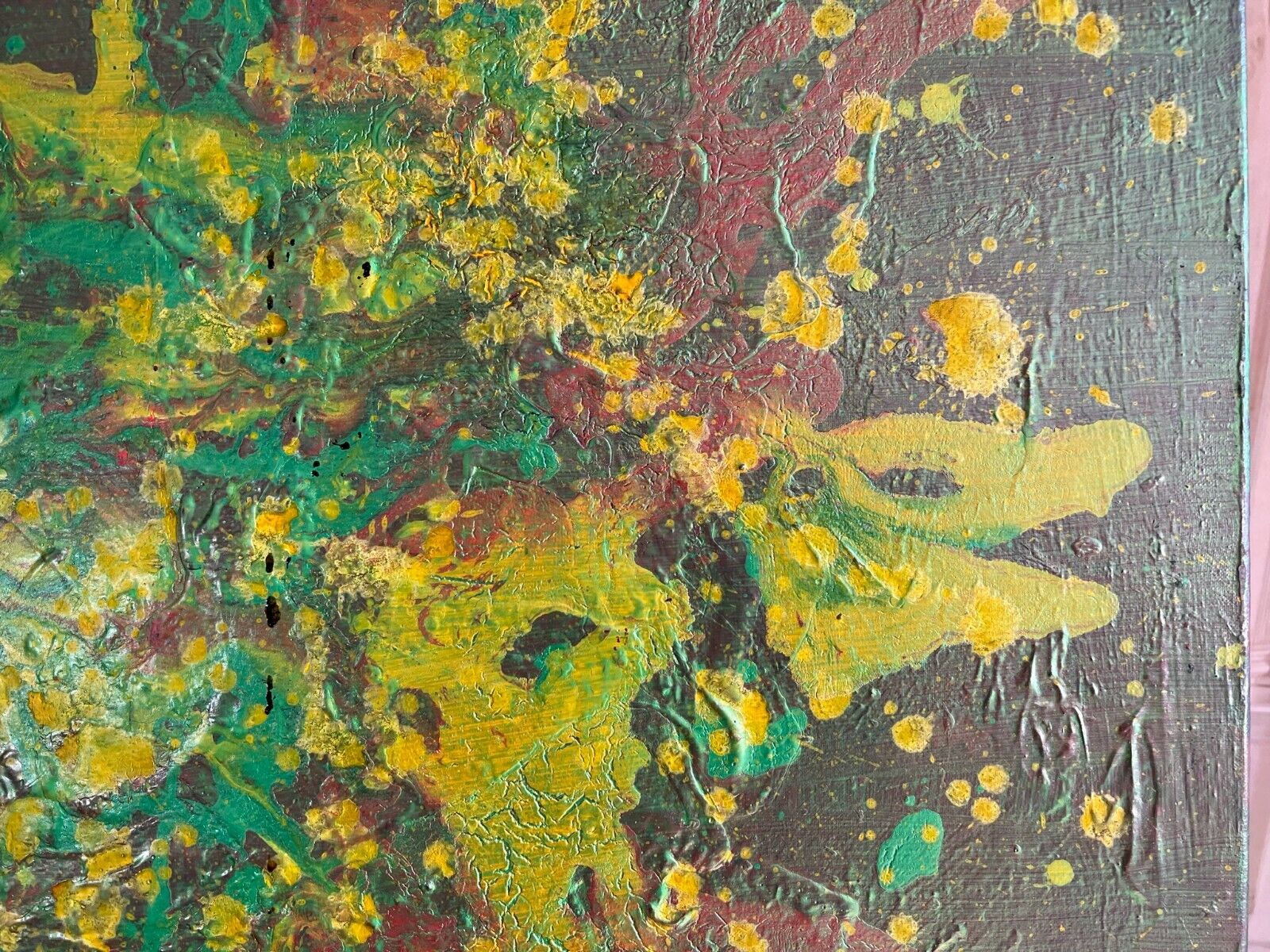 ACRYLGEMÄLDE MODERN GROSSES GEMÄLDE VON WALDEMAR KUFNER (1940-2016) 100x100cm – Bild 9