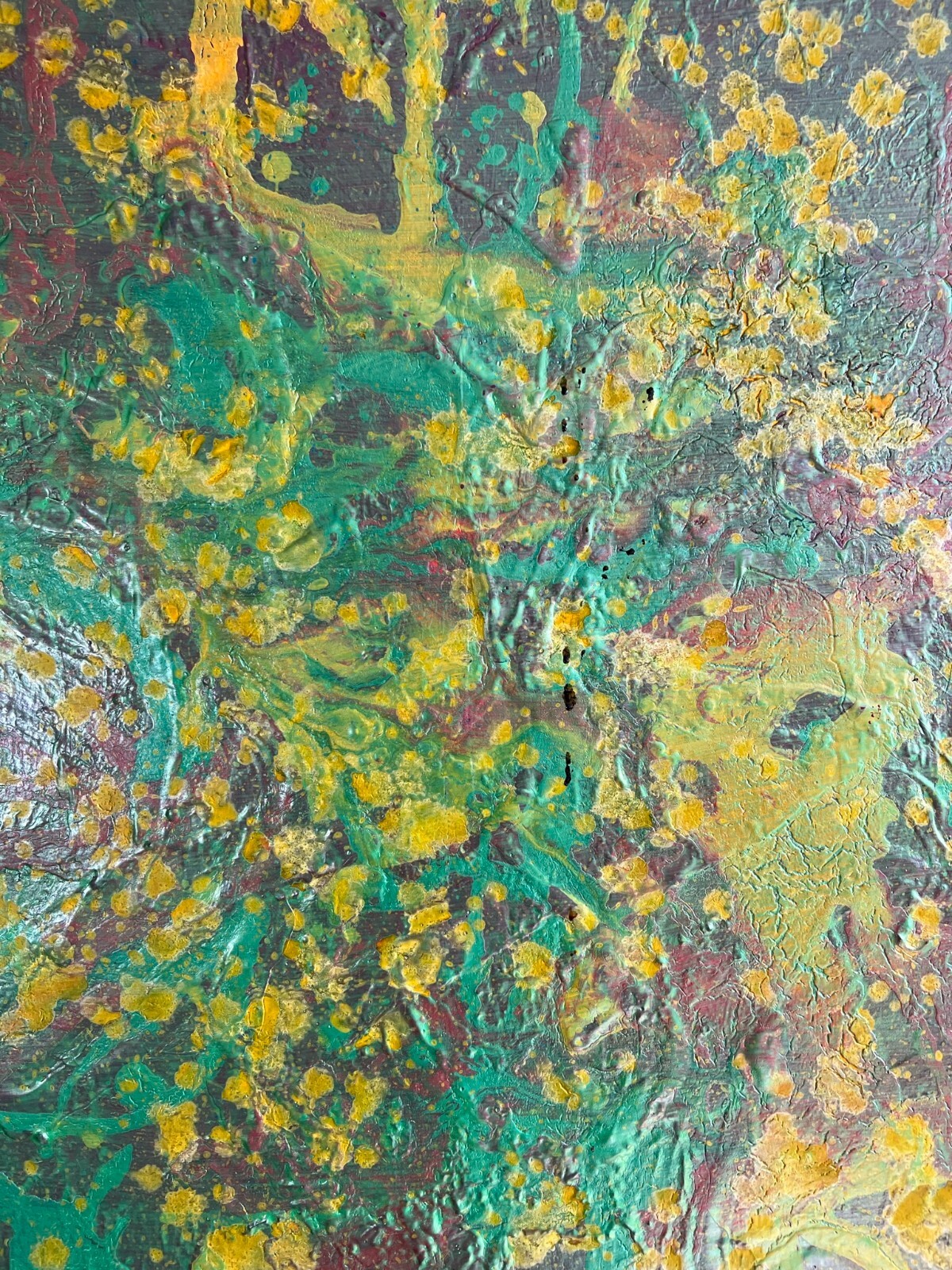 ACRYLGEMÄLDE MODERN GROSSES GEMÄLDE VON WALDEMAR KUFNER (1940-2016) 100x100cm