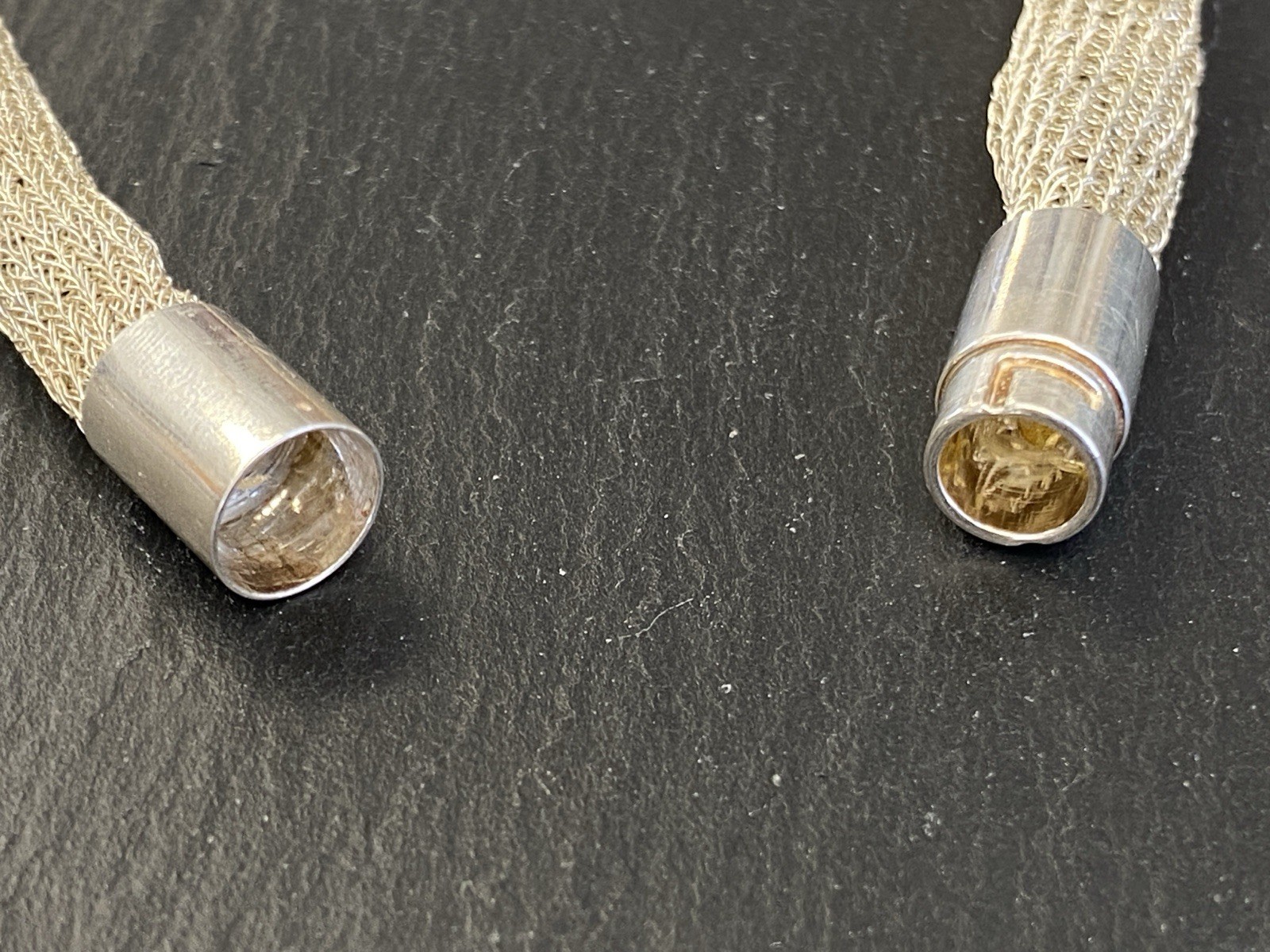 RÖHRENKETTE KETTE ROHRKETTE MODEKETTE 925 STERLING SILBER MESH OPTIK – Bild 11