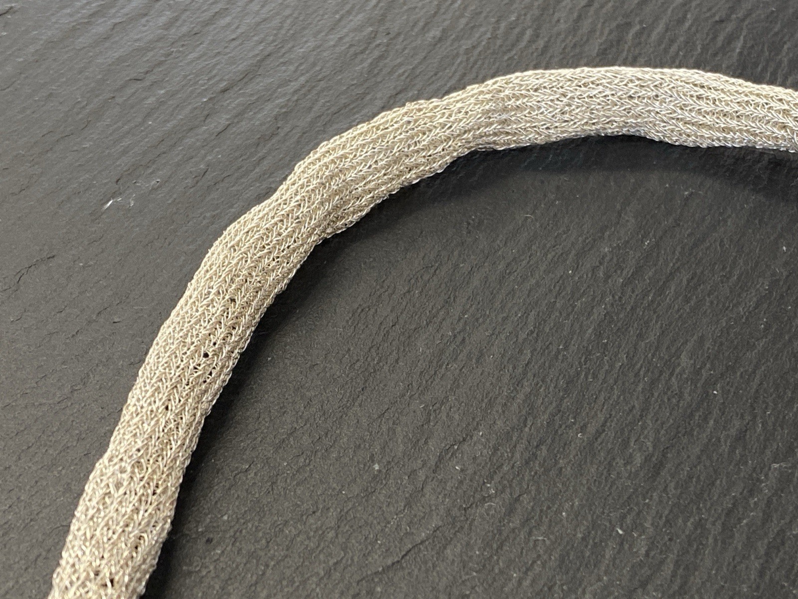 RÖHRENKETTE KETTE ROHRKETTE MODEKETTE 925 STERLING SILBER MESH OPTIK – Bild 14