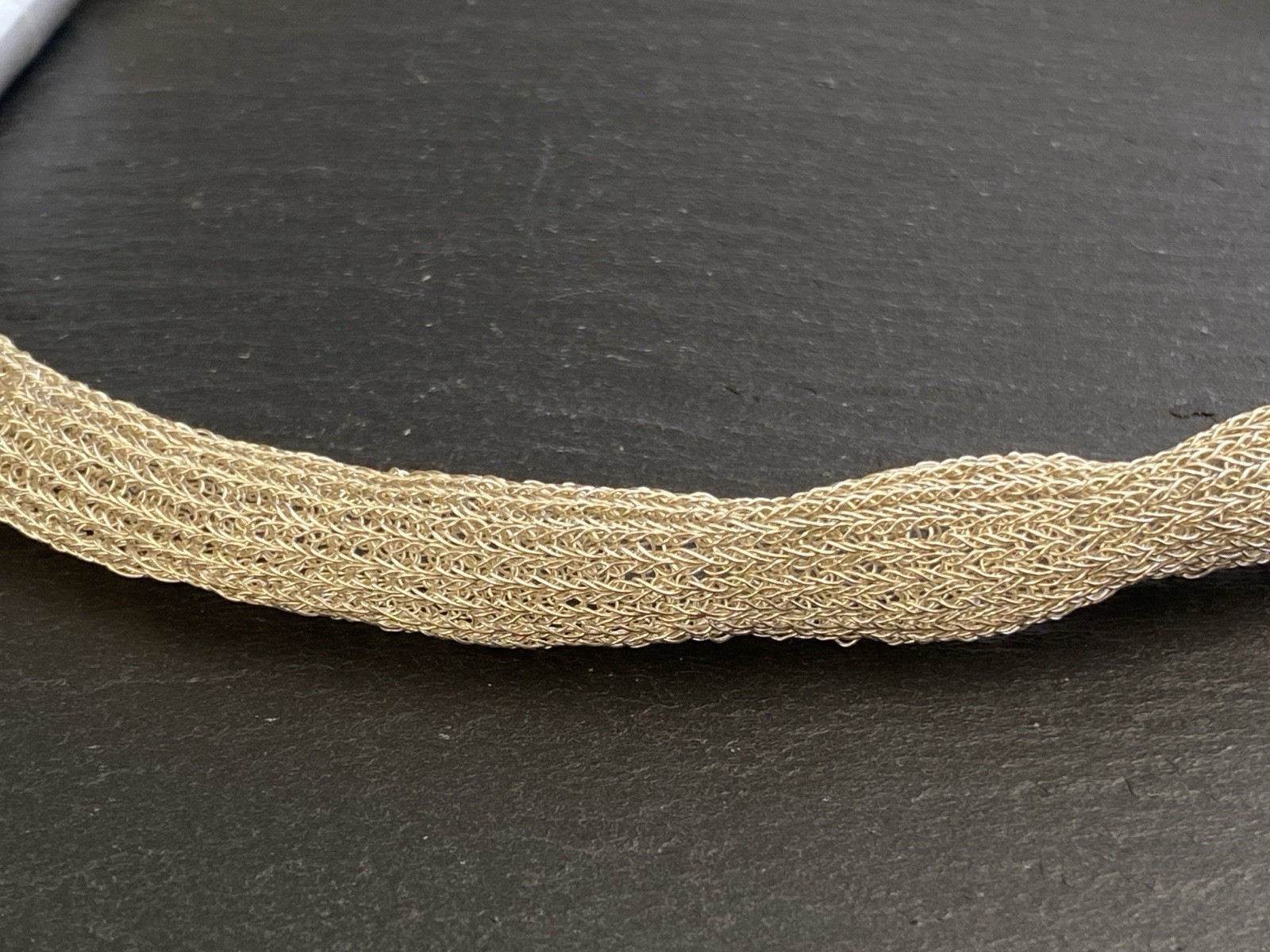 RÖHRENKETTE KETTE ROHRKETTE MODEKETTE 925 STERLING SILBER MESH OPTIK – Bild 8