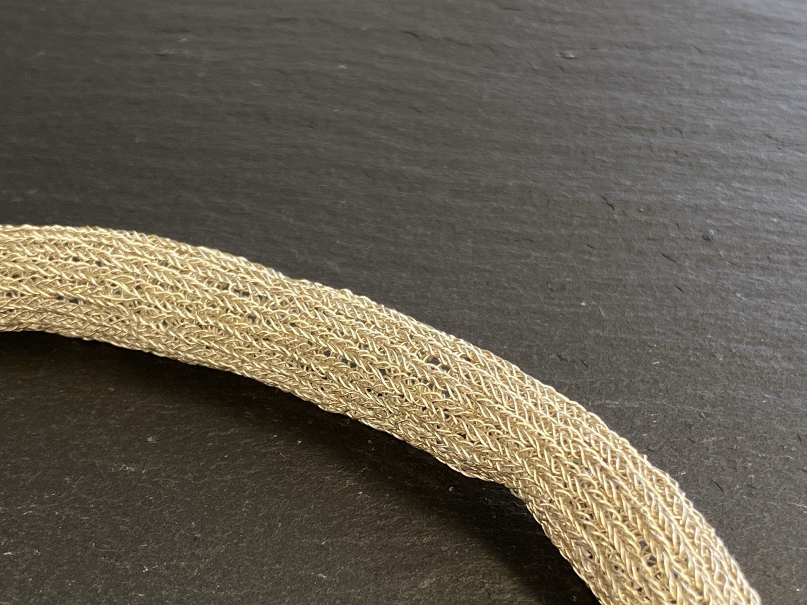 RÖHRENKETTE KETTE ROHRKETTE MODEKETTE 925 STERLING SILBER MESH OPTIK – Bild 9