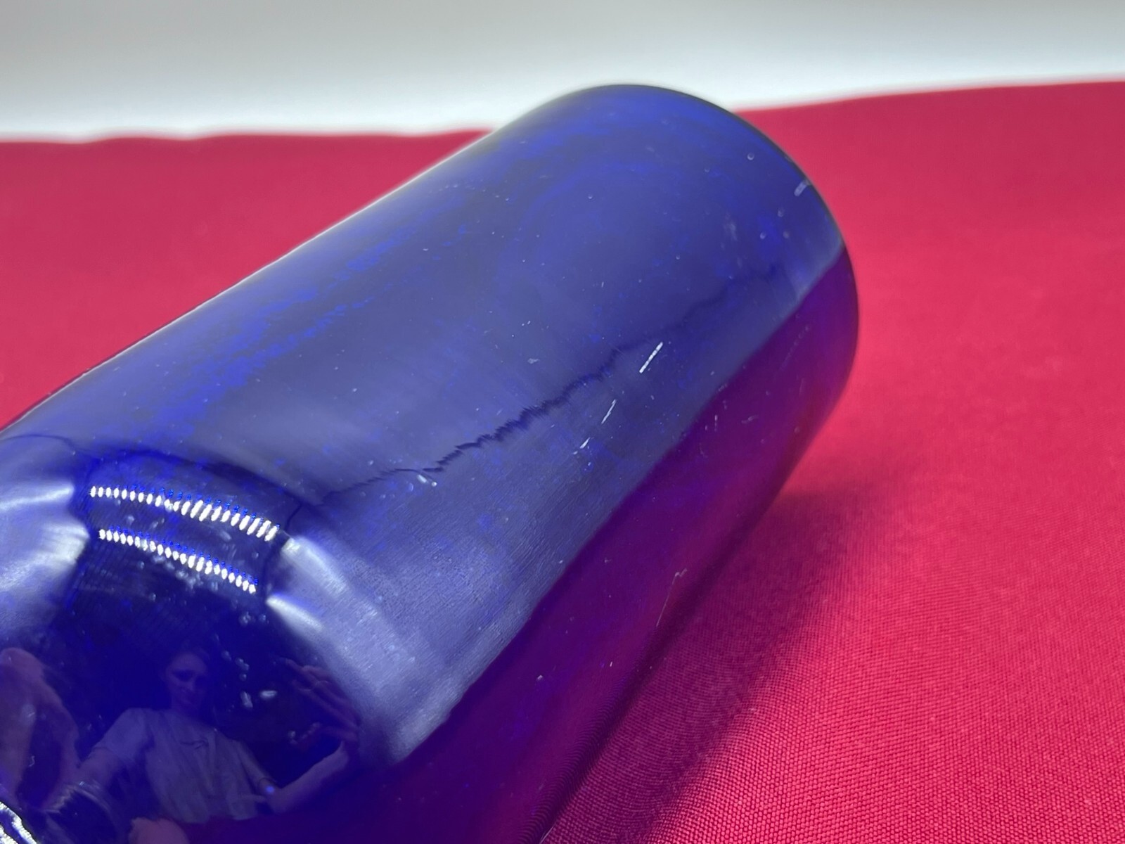 ANTIKE APOTHEKERFLASCHE AUS GLAS MIT KUPFER MONTUR – Bild 12