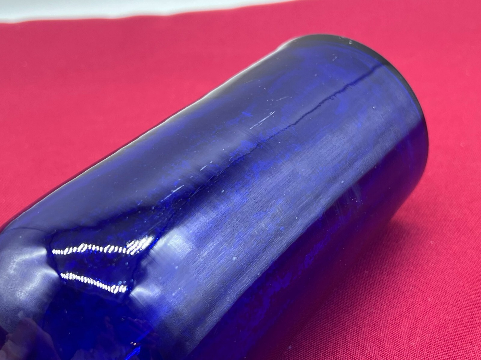ANTIKE APOTHEKERFLASCHE AUS GLAS MIT KUPFER MONTUR – Bild 13