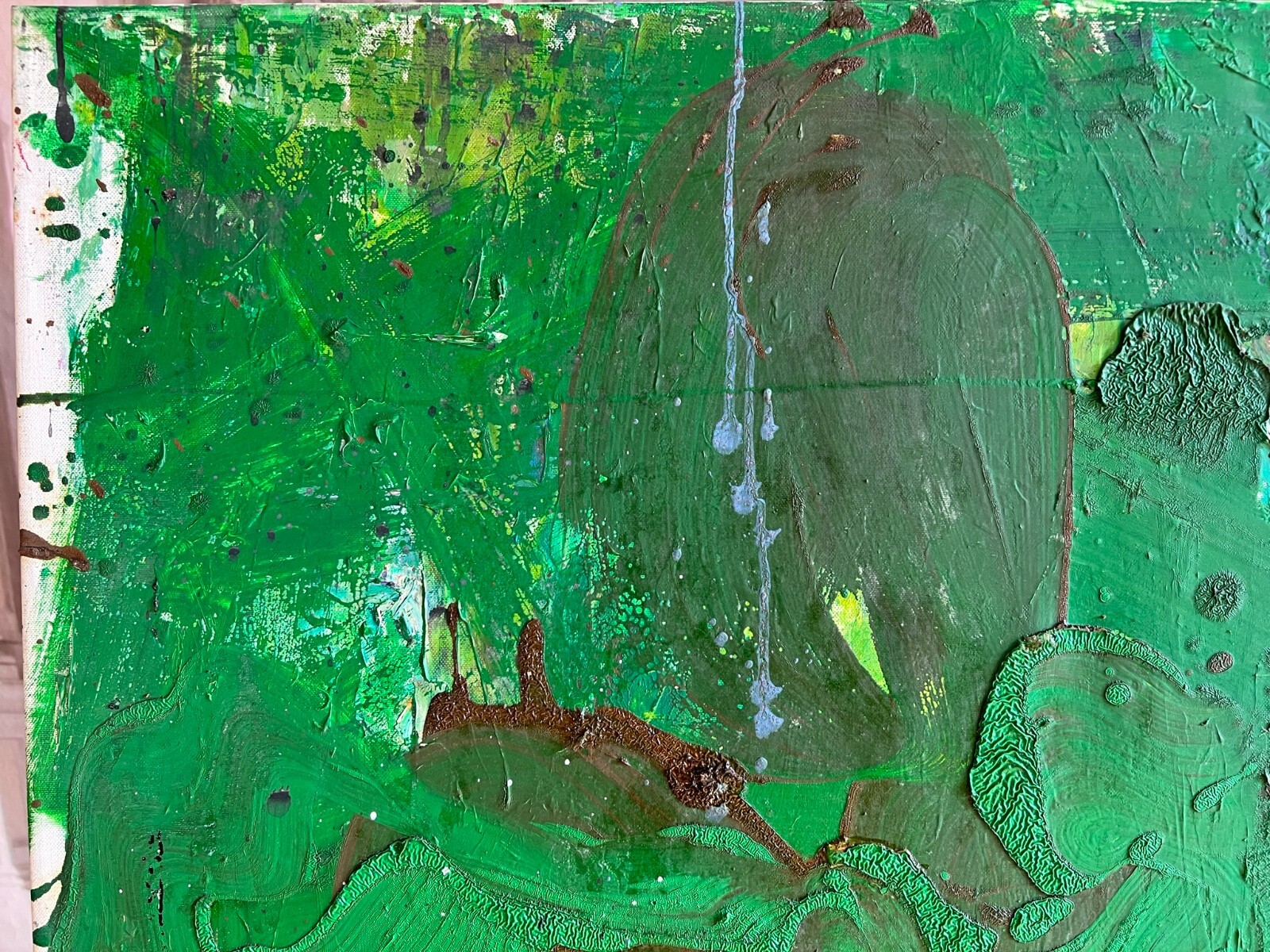 ACRYLGEMÄLDE MODERN GROSSES GEMÄLDE VON WALDEMAR KUFNER (1940-2016) 100x80cm – Bild 5