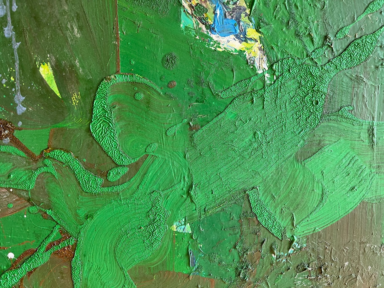 ACRYLGEMÄLDE MODERN GROSSES GEMÄLDE VON WALDEMAR KUFNER (1940-2016) 100x80cm