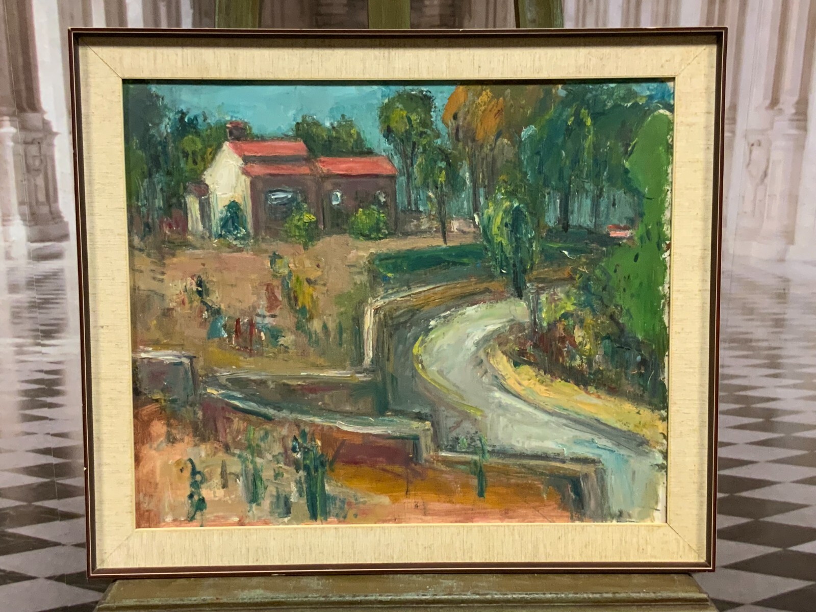 ÖLGEMÄLDE MODERNE LANDSCHAFT DARSTELLUNG – Bild 3