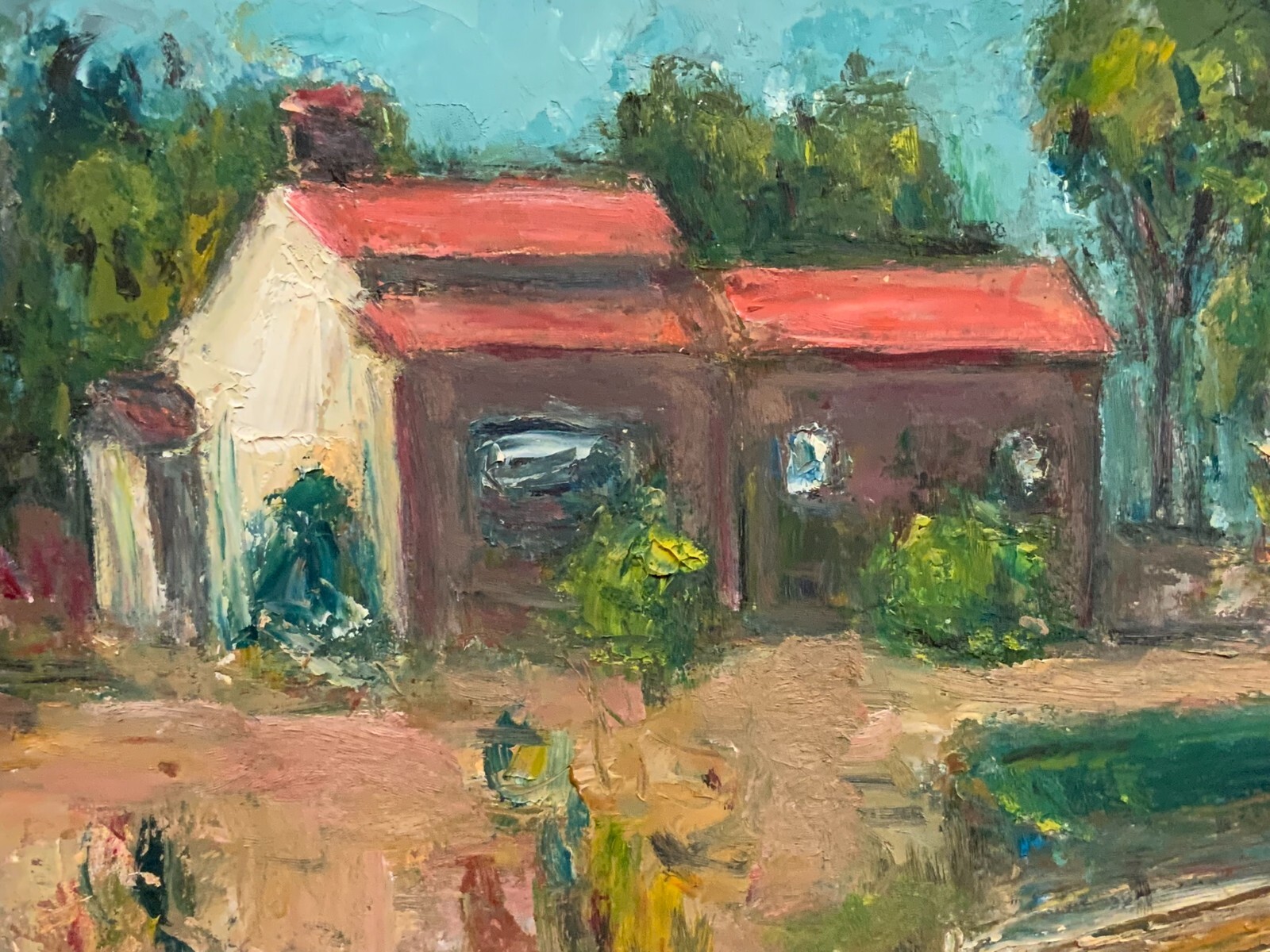 ÖLGEMÄLDE MODERNE LANDSCHAFT DARSTELLUNG – Bild 4