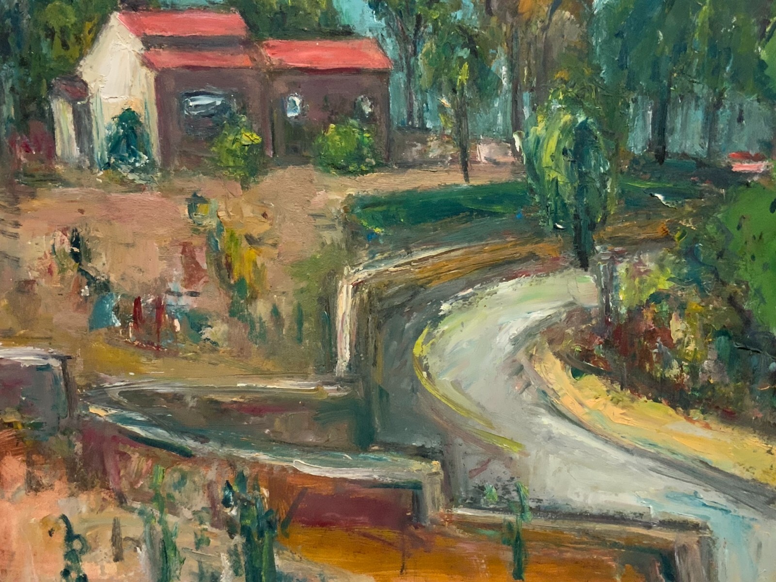 ÖLGEMÄLDE MODERNE LANDSCHAFT DARSTELLUNG