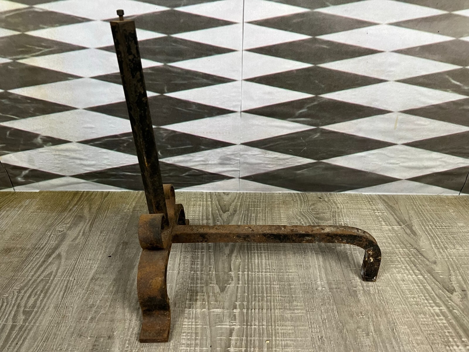 ALTE KAMINBÖCKE AUS EISEN NACH ANTIKEM VORBILD – Bild 6