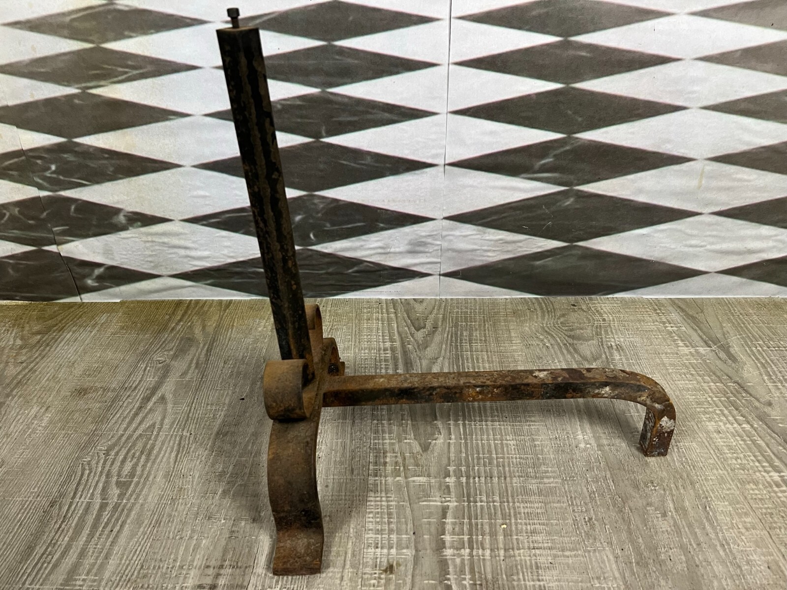 ALTE KAMINBÖCKE AUS EISEN NACH ANTIKEM VORBILD – Bild 8