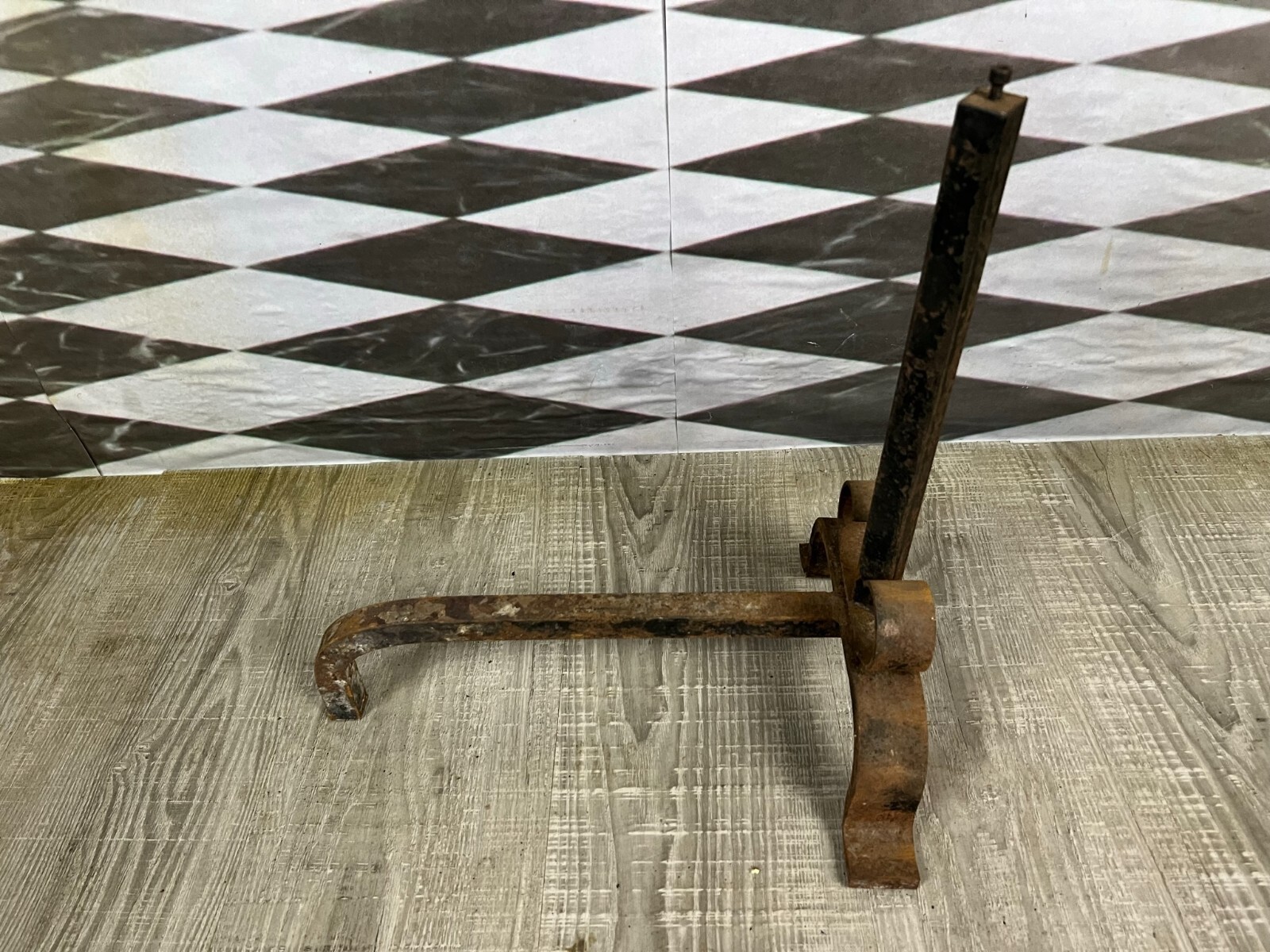 ALTE KAMINBÖCKE AUS EISEN NACH ANTIKEM VORBILD – Bild 9