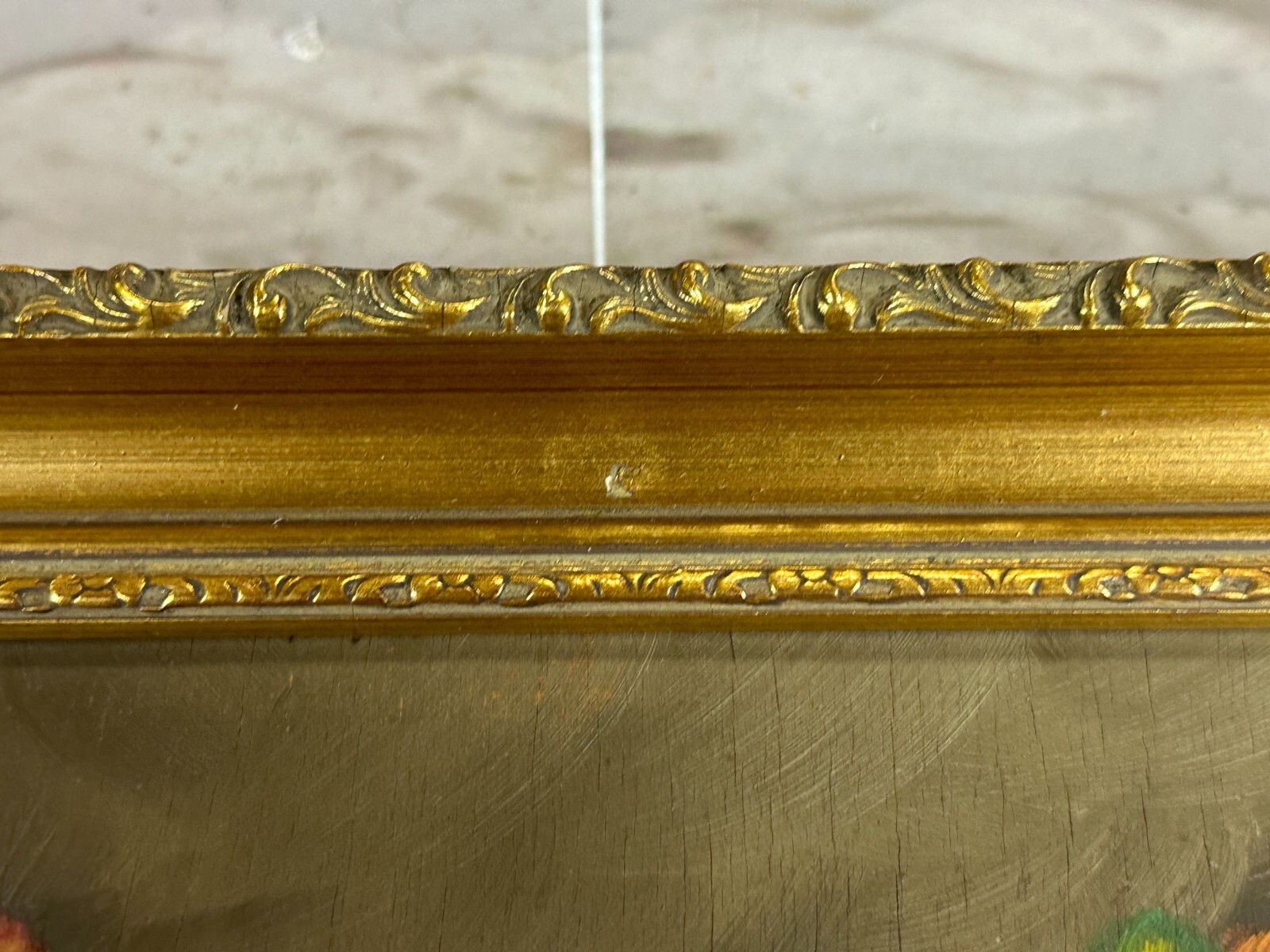 ÖLGEMÄLDE BLUMEN STILLLEBEN GEMÄLDE SIGNIERT UND GERAHMT 84x43cm – Bild 7