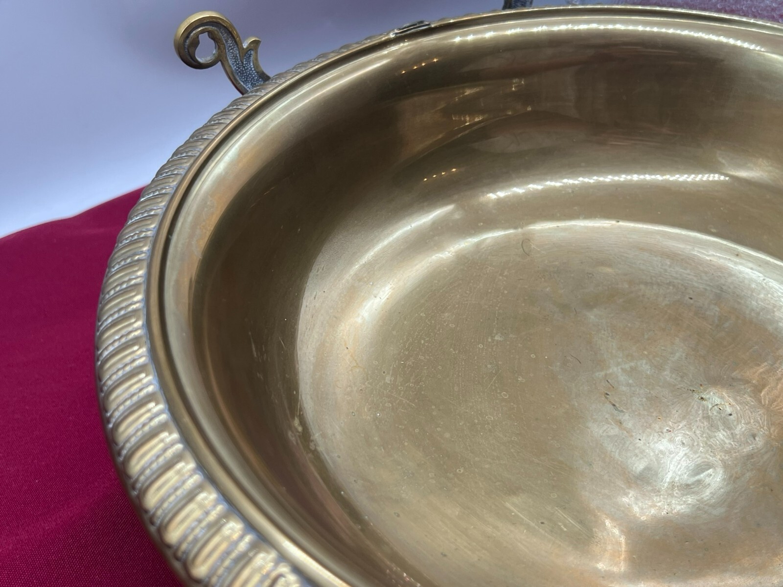 ANTIKE WASSERSCHALE SCHALE BECKEN AUS KUPFER 19 JH ZUR WANDBEFESTIGUNG – Bild 14