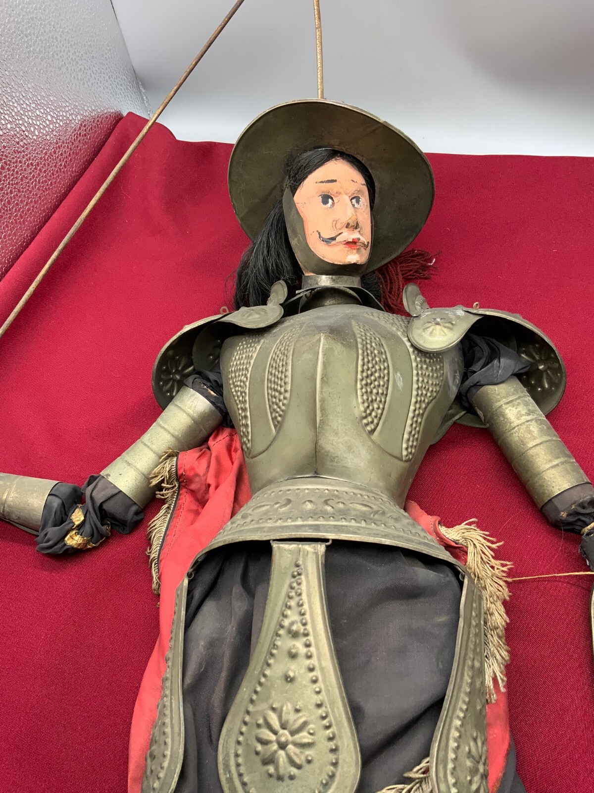 GROSSE ANTIKE PUPPE RITTER MIT SCHWERT ANFANG 20-TES JHDT 60cm – Bild 3