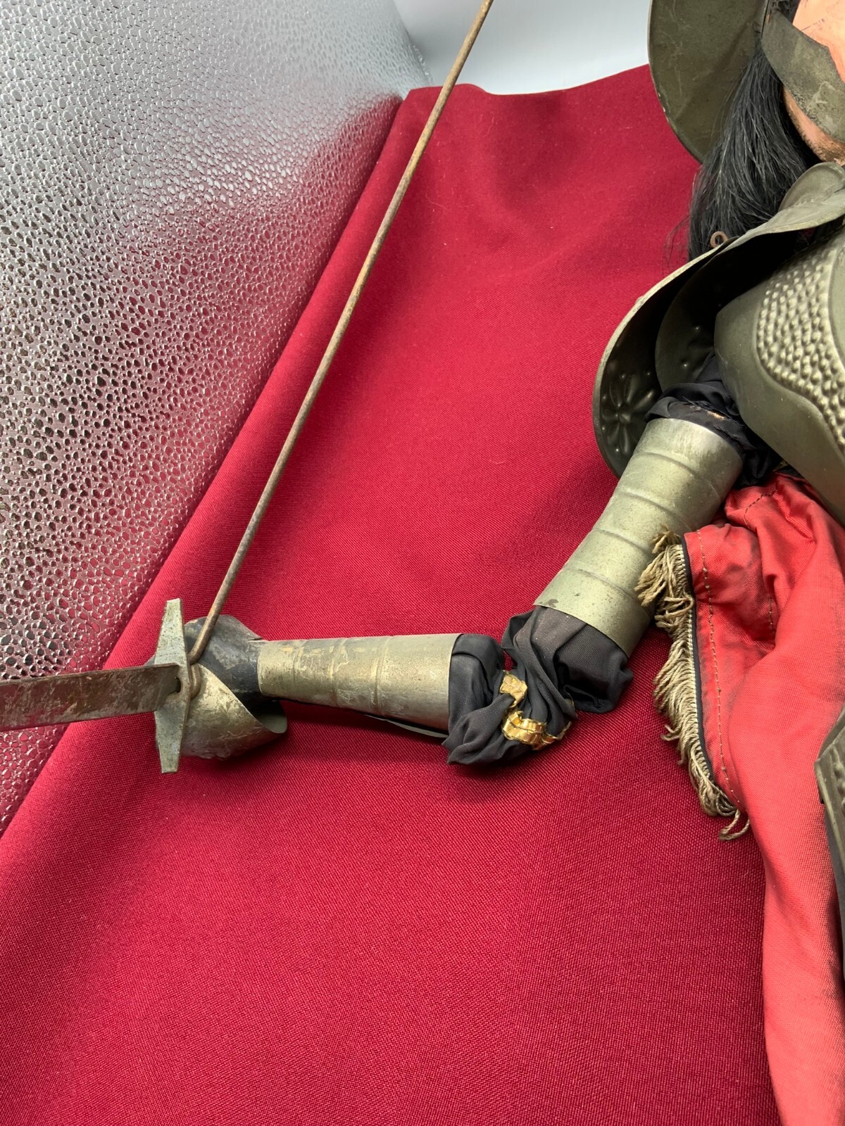 GROSSE ANTIKE PUPPE RITTER MIT SCHWERT ANFANG 20-TES JHDT 60cm – Bild 8