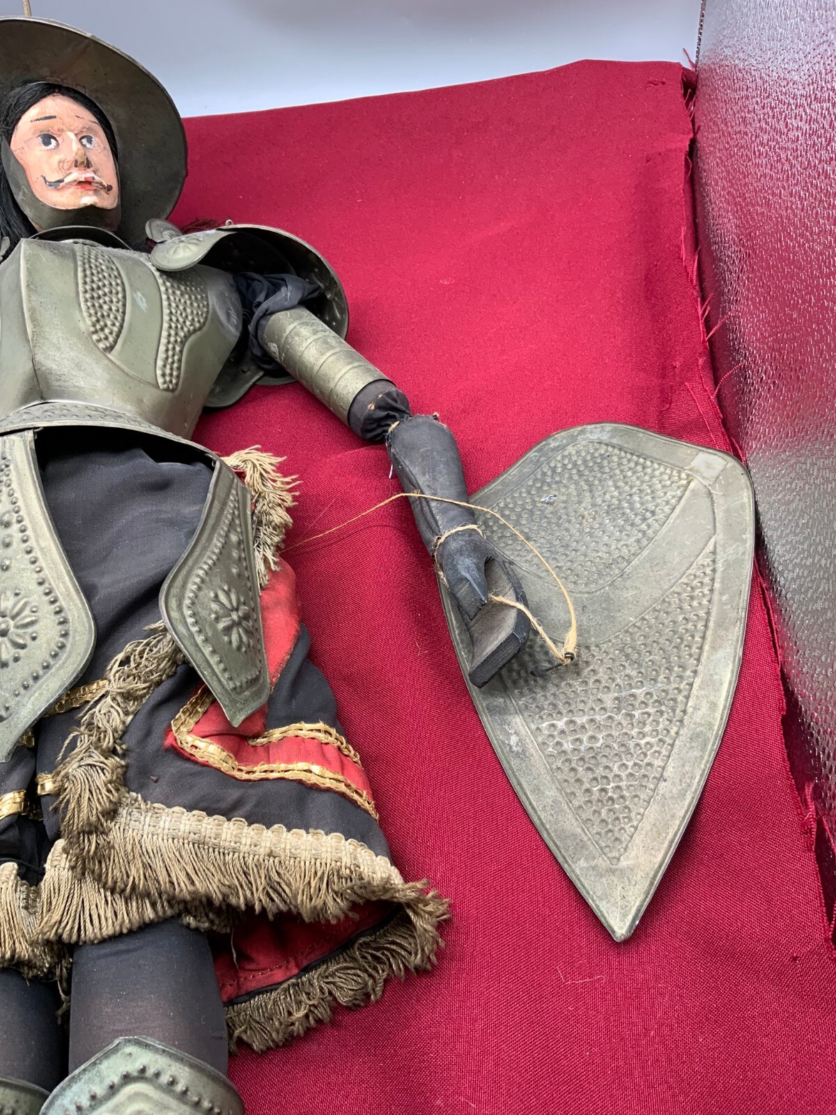 GROSSE ANTIKE PUPPE RITTER MIT SCHWERT ANFANG 20-TES JHDT 60cm – Bild 9
