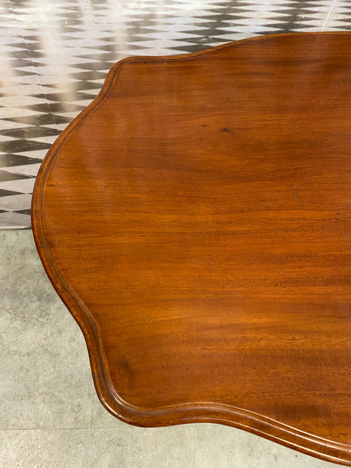 ANTIKER BEISTELLTISCH LOUIS PHILIPPE UM 1860 MAHAGONI BIEDERMEIER TISCH – Bild 4