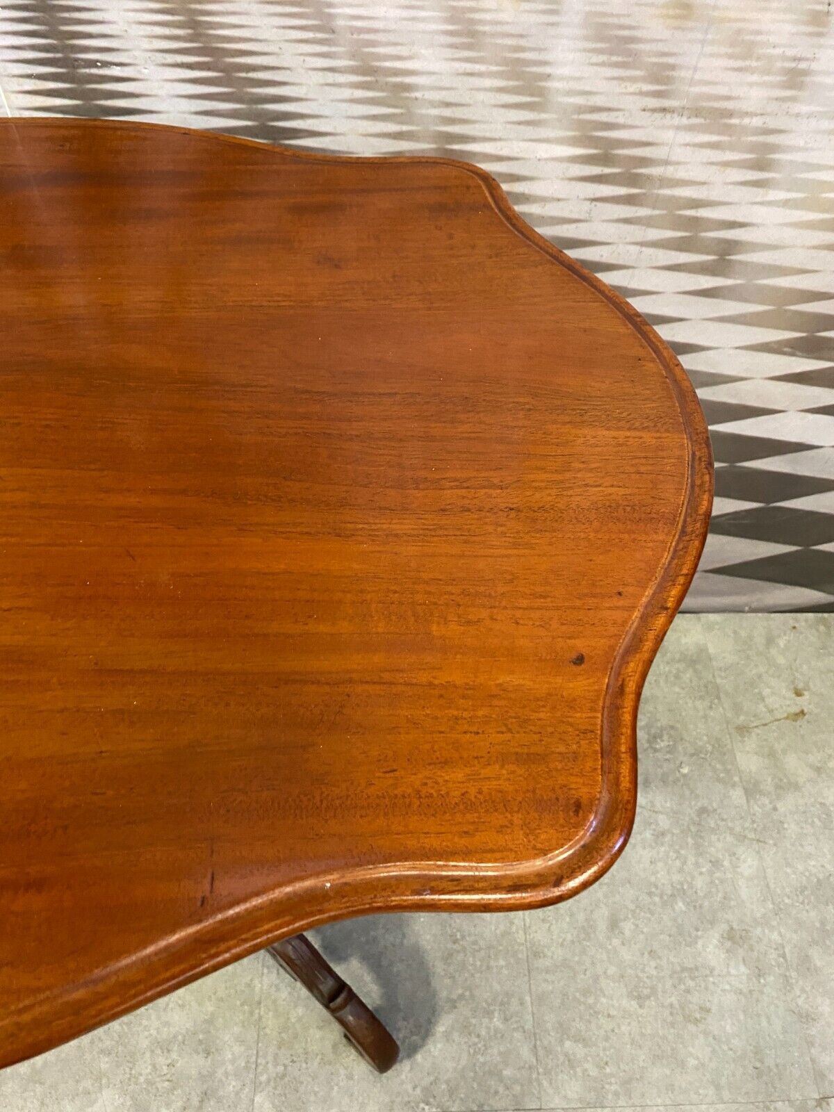 ANTIKER BEISTELLTISCH LOUIS PHILIPPE UM 1860 MAHAGONI BIEDERMEIER TISCH – Bild 6