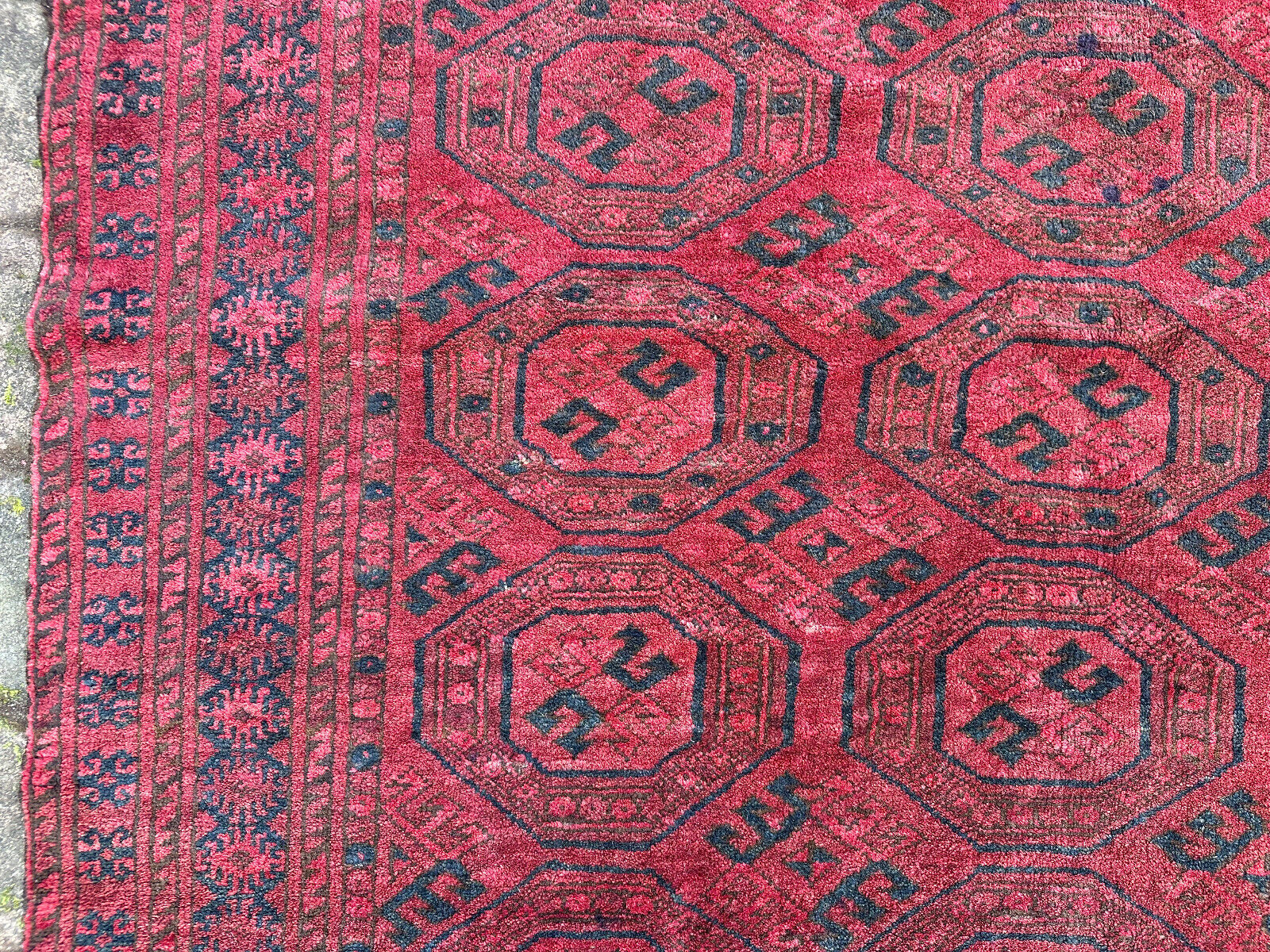 ALTER TURKMEN TEPPICH ORIENTTEPPICH WOLLE HANDGEKNÜPFT 180x137cm – Bild 9