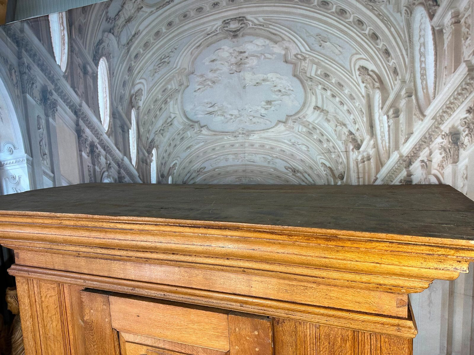 SEHR SELTENER BAROCKSCHRANK AUS EICHE UM 1680-1700 BAROCK SCHRANK KLEIDERSCHRANK – Bild 12