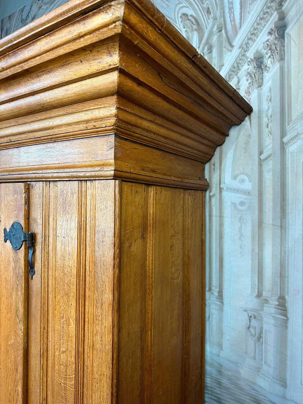 SEHR SELTENER BAROCKSCHRANK AUS EICHE UM 1680-1700 BAROCK SCHRANK KLEIDERSCHRANK – Bild 14