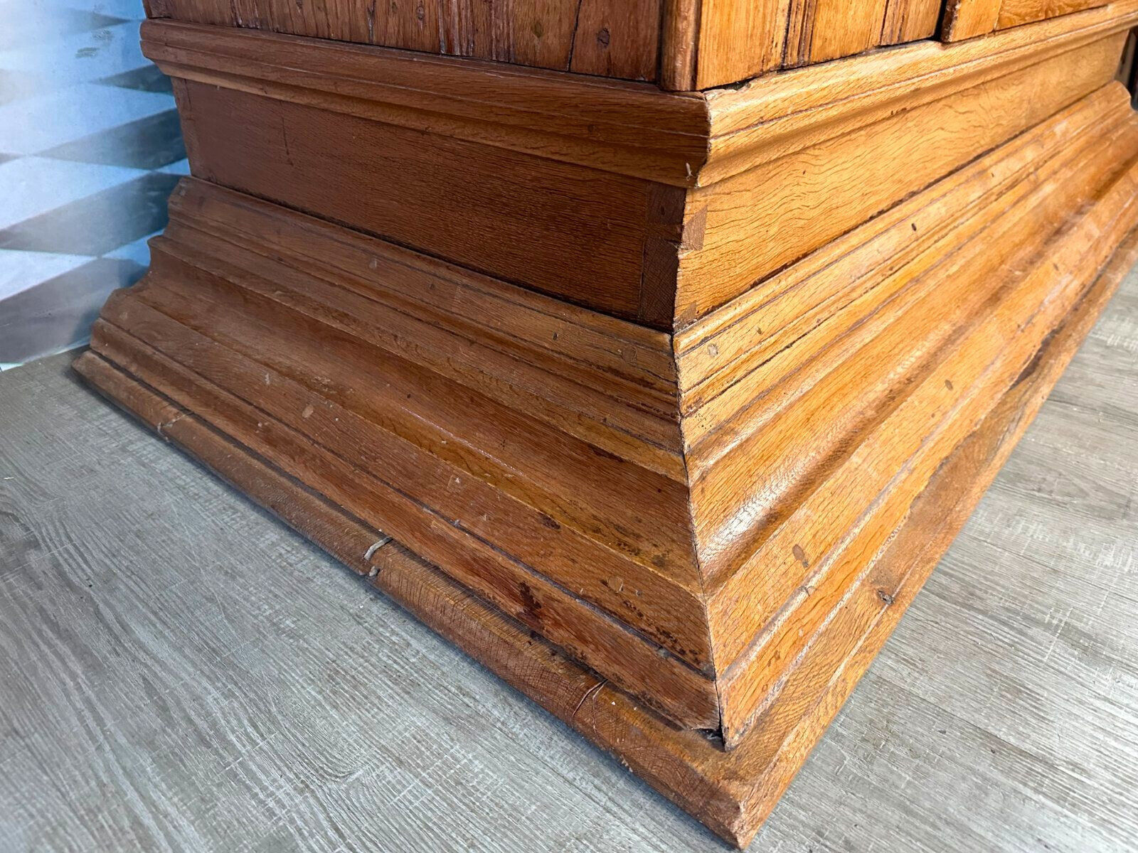 SEHR SELTENER BAROCKSCHRANK AUS EICHE UM 1680-1700 BAROCK SCHRANK KLEIDERSCHRANK – Bild 6