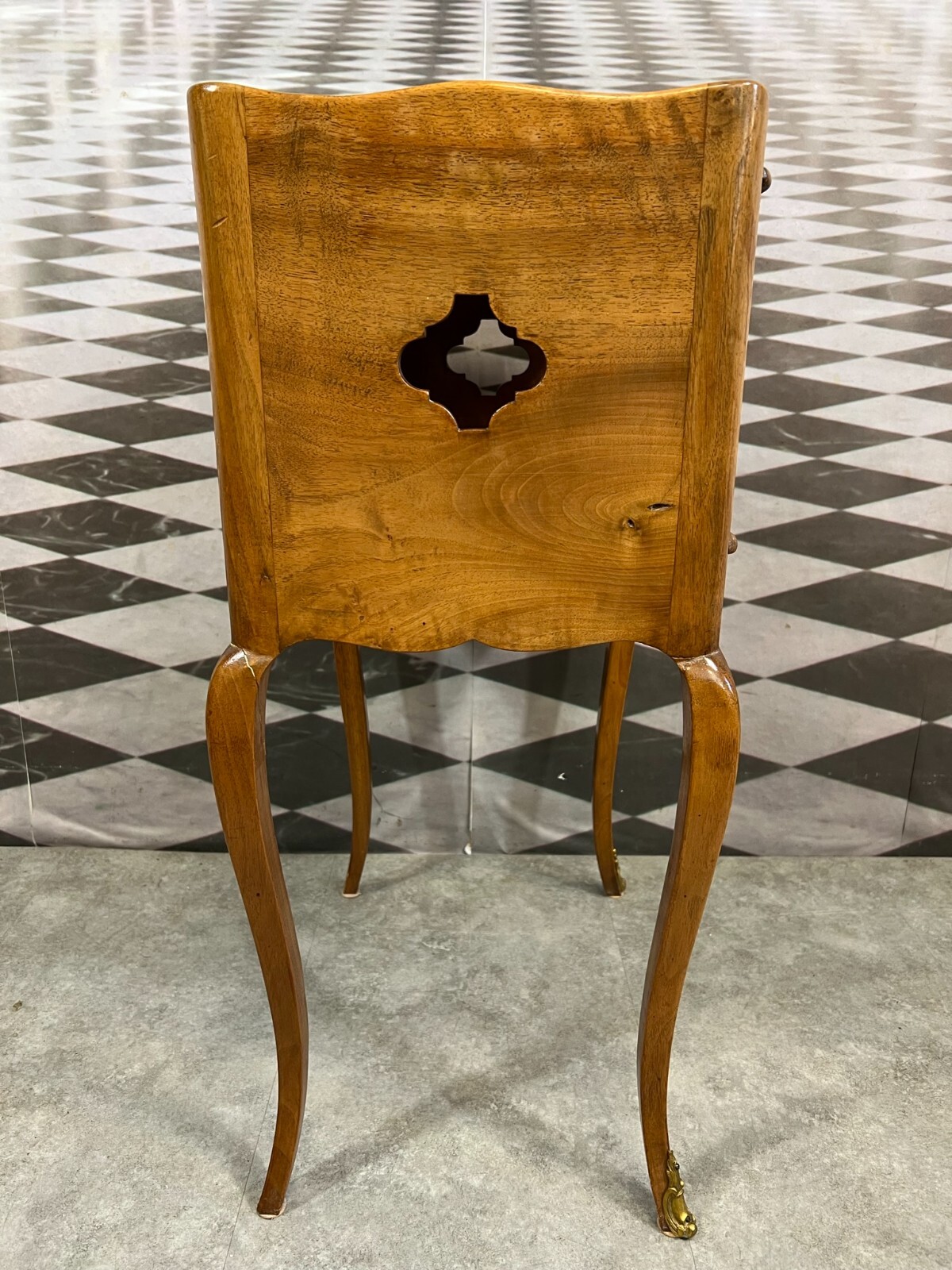 KONSOLE KOMMODE BAROCK STIL EICHE MASSIV MESSING APPLIKEN BOCKBEINE – Bild 7