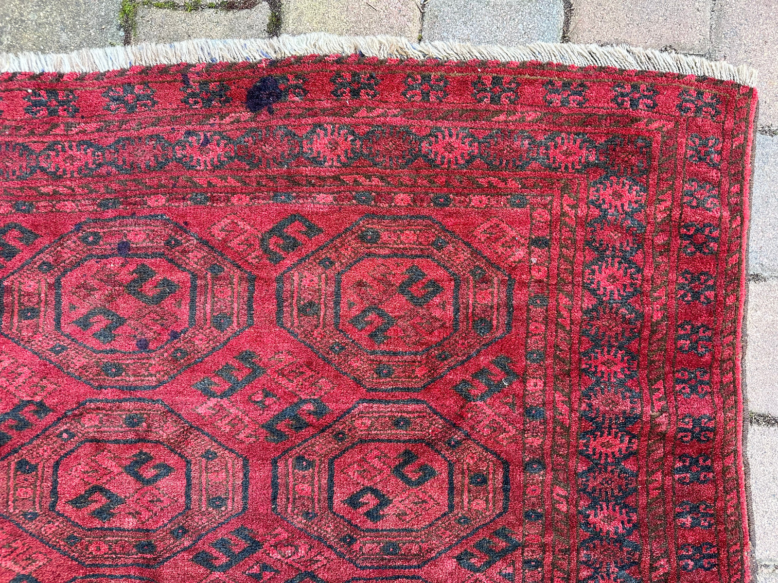 ALTER TURKMEN TEPPICH ORIENTTEPPICH WOLLE HANDGEKNÜPFT 180x137cm – Bild 12