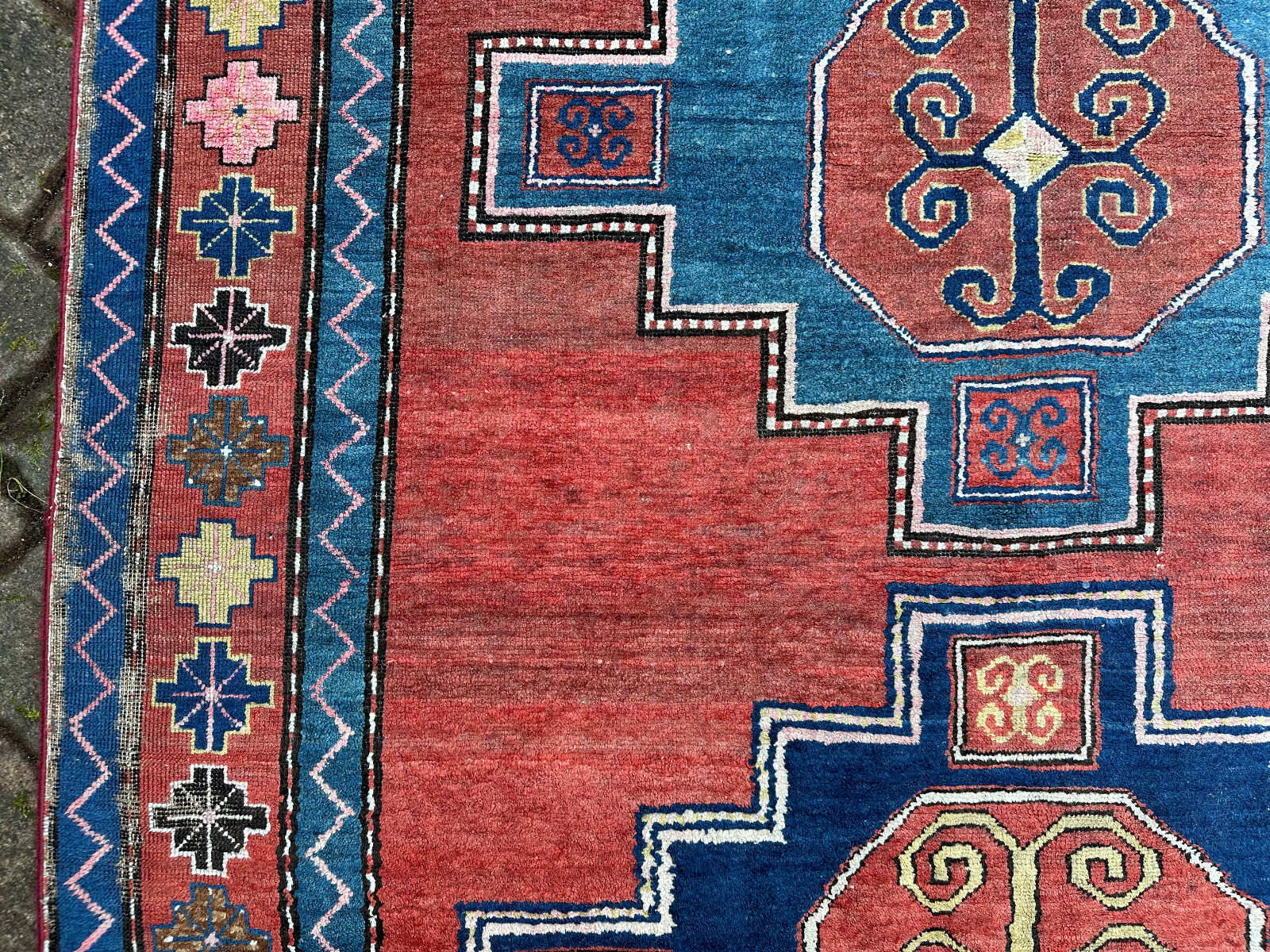 ANTIKER NOMADEN TEPPICH DATIERT 1931 ORIENTTEPPICH WOLLE HANDGEKNÜPFT 258x158cm – Bild 7