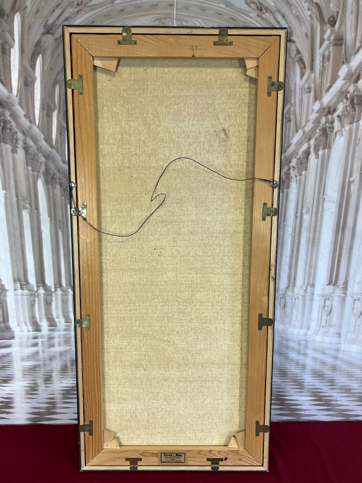 ÖLGEMÄLDE AUF LEINWAND BLUMEN STILLLEBEN 46x105cm MIT RAHMEN – Bild 10