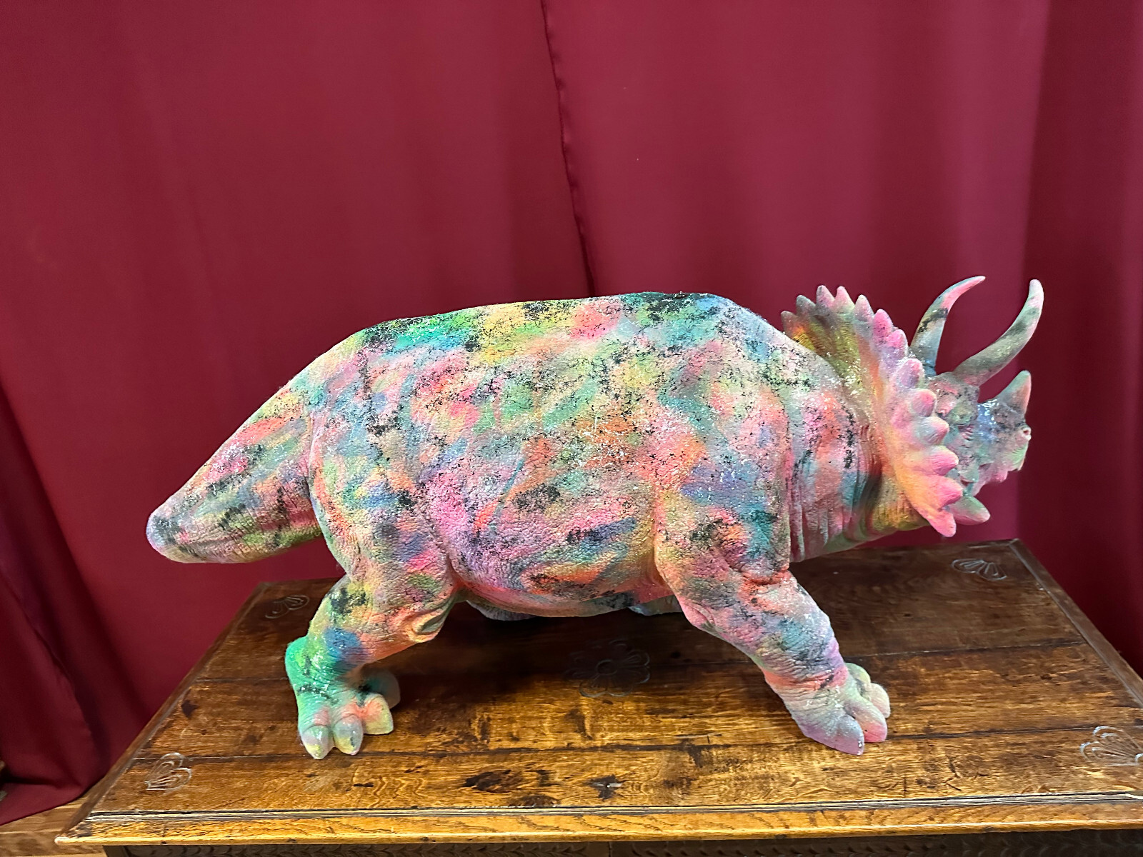 GROSSE POP ART FIGUR DINOSAURIER UM 1970 KUNSSTOFF 130cm – Bild 11