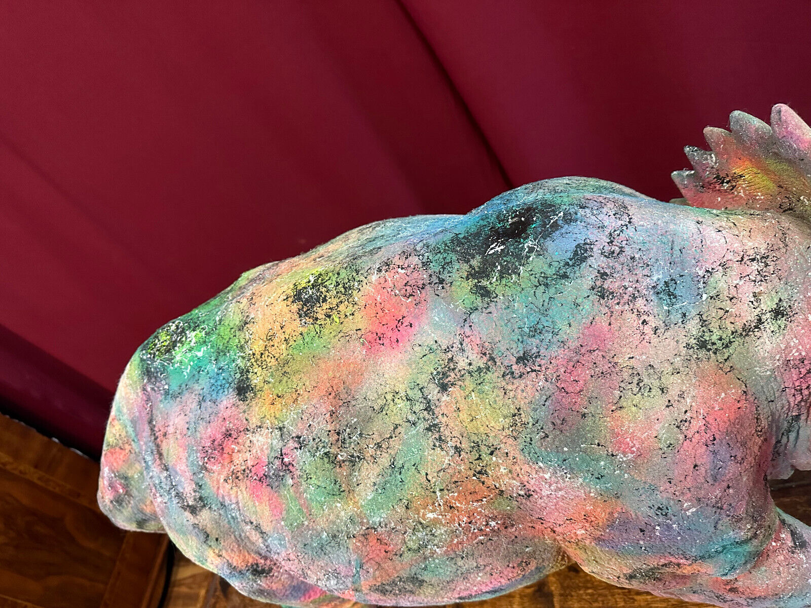GROSSE POP ART FIGUR DINOSAURIER UM 1970 KUNSSTOFF 130cm – Bild 12