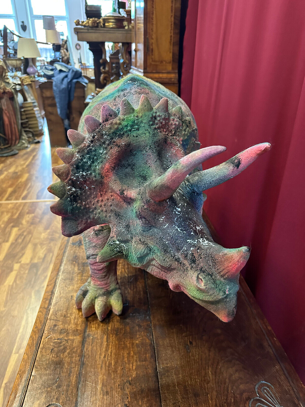 GROSSE POP ART FIGUR DINOSAURIER UM 1970 KUNSSTOFF 130cm – Bild 13