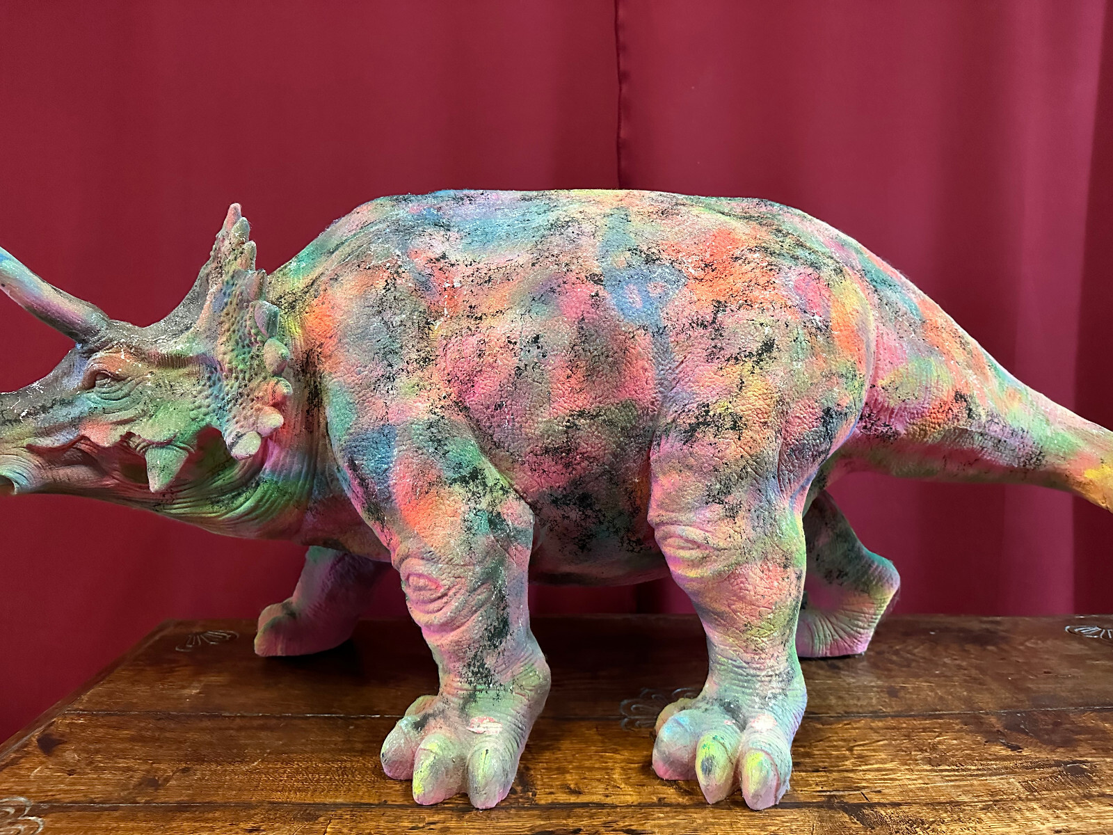 GROSSE POP ART FIGUR DINOSAURIER UM 1970 KUNSSTOFF 130cm – Bild 4