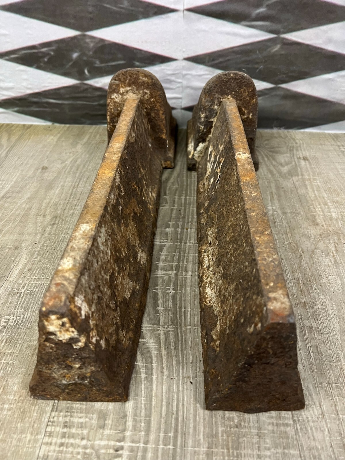 ANTIKE KAMINBÖCKE AUS EISEN UM 1880 HISTORISMUS GRIECHISCHE GÖTTINNEN – Bild 10