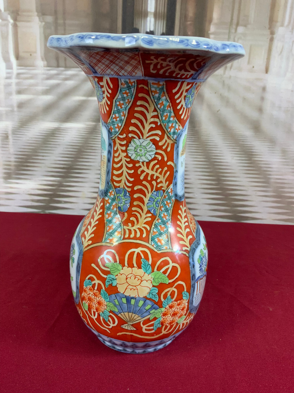 3x PRUNKVASE SET PORZELLAN VASEN IMARI STIL TOP ZUSTAND – Bild 6