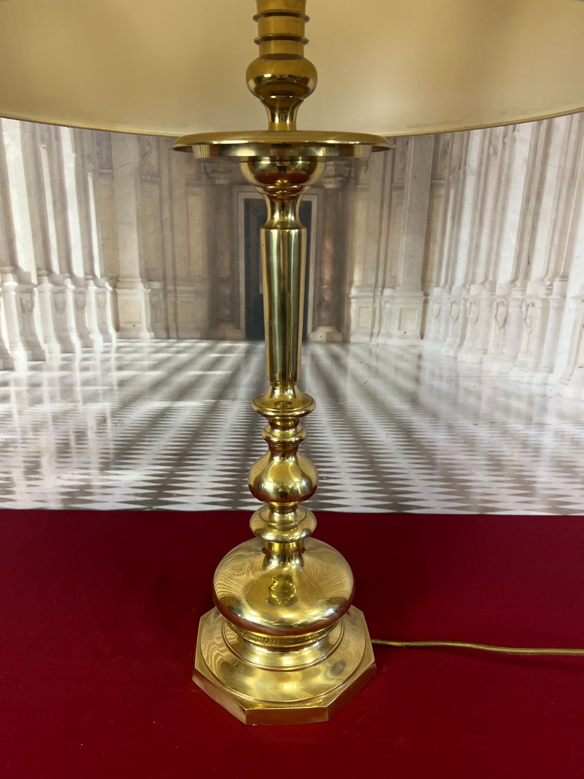 PAAR TISCHLEUCHTEN MESSING BAROCK FORM BAROCKLEUCHTER STILLAMPEN 2x LAMPE – Bild 17