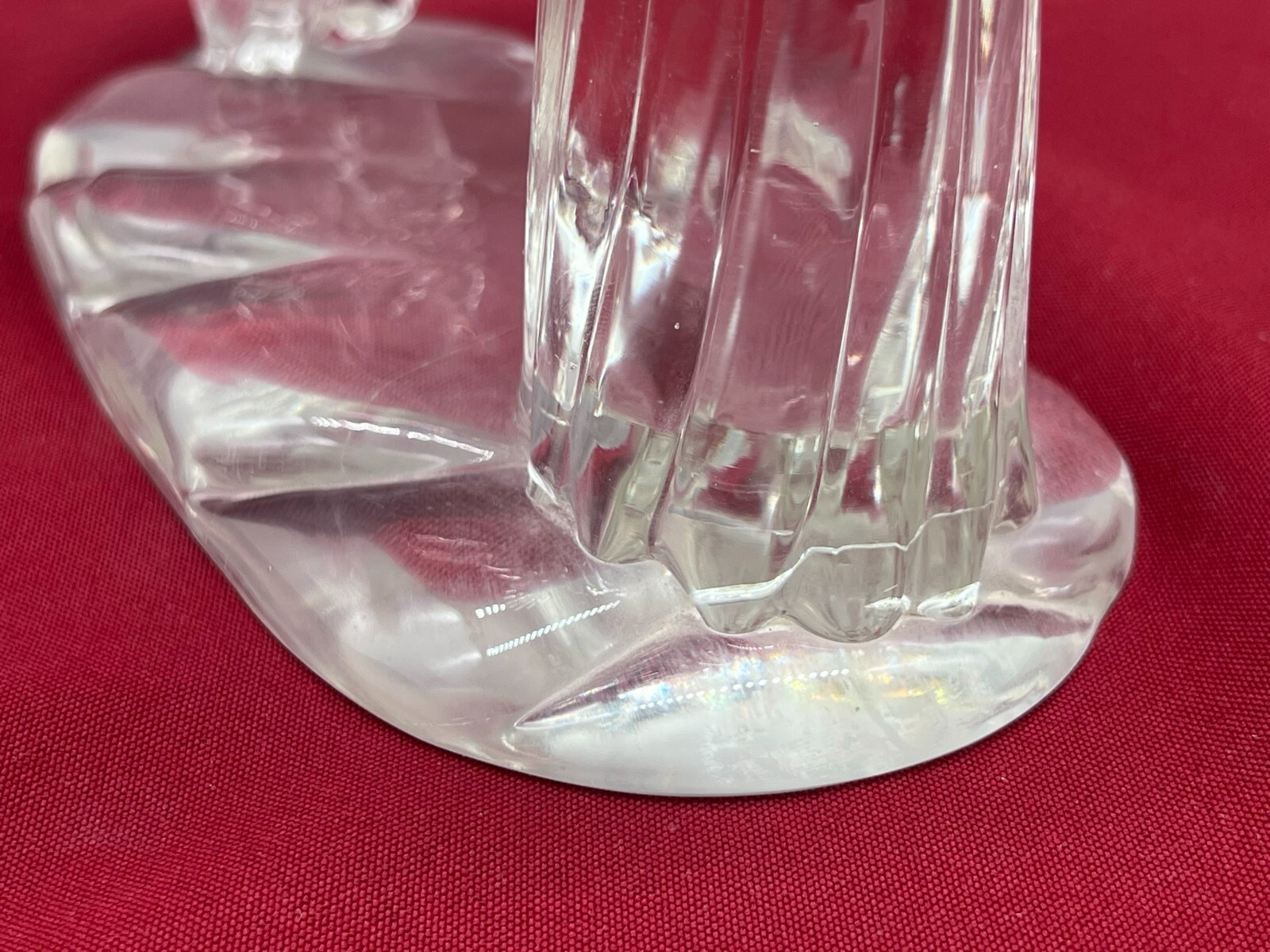 SEHR GROSSE FIGUR AUS GLAS 24cm VÖGEL AUF AST SPATZEN – Bild 11