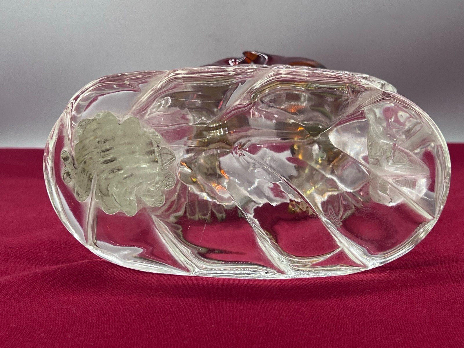 SEHR GROSSE FIGUR AUS GLAS 24cm VÖGEL AUF AST SPATZEN – Bild 20