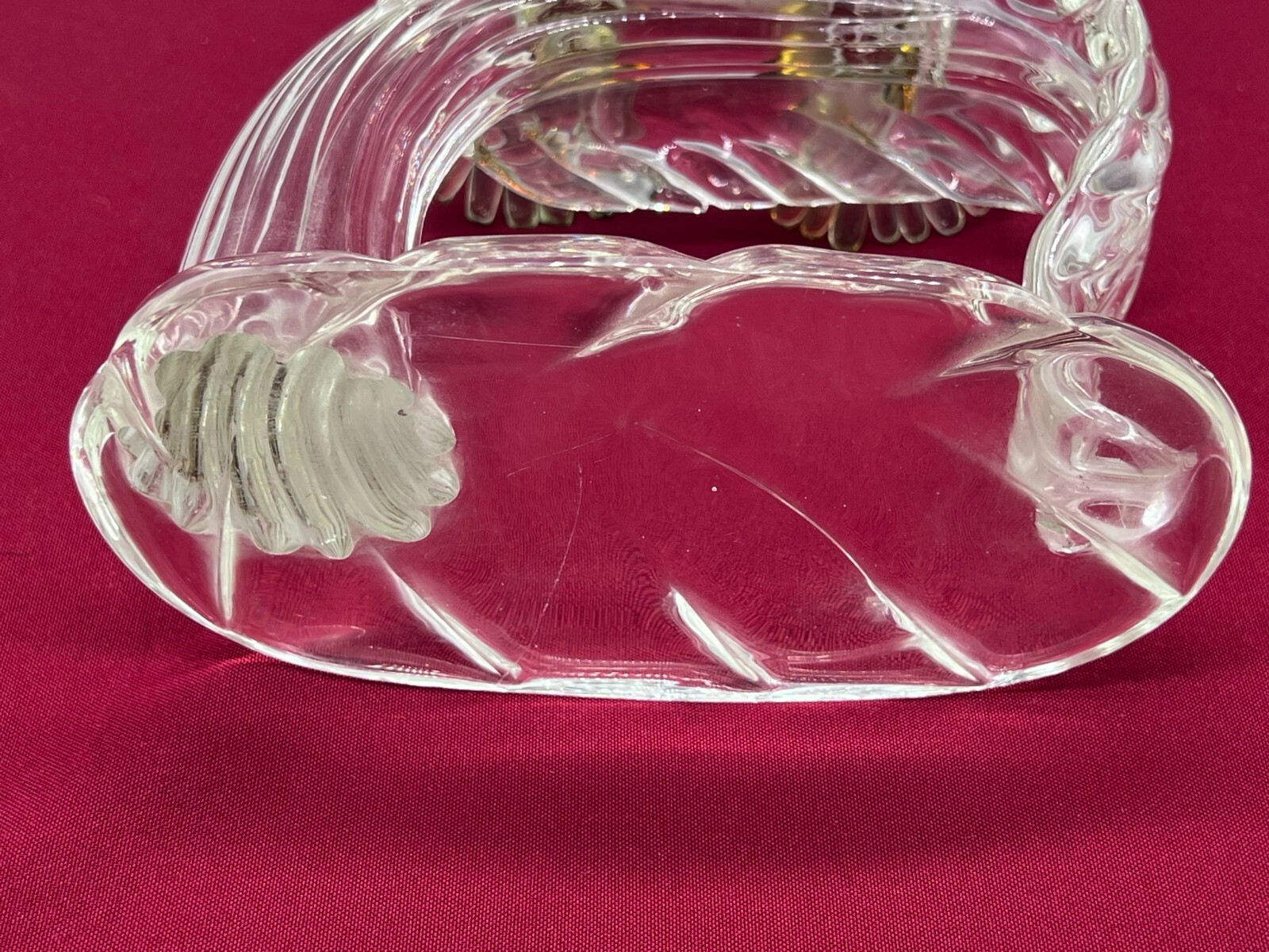 SEHR GROSSE FIGUR AUS GLAS 24cm VÖGEL AUF AST SPATZEN – Bild 21