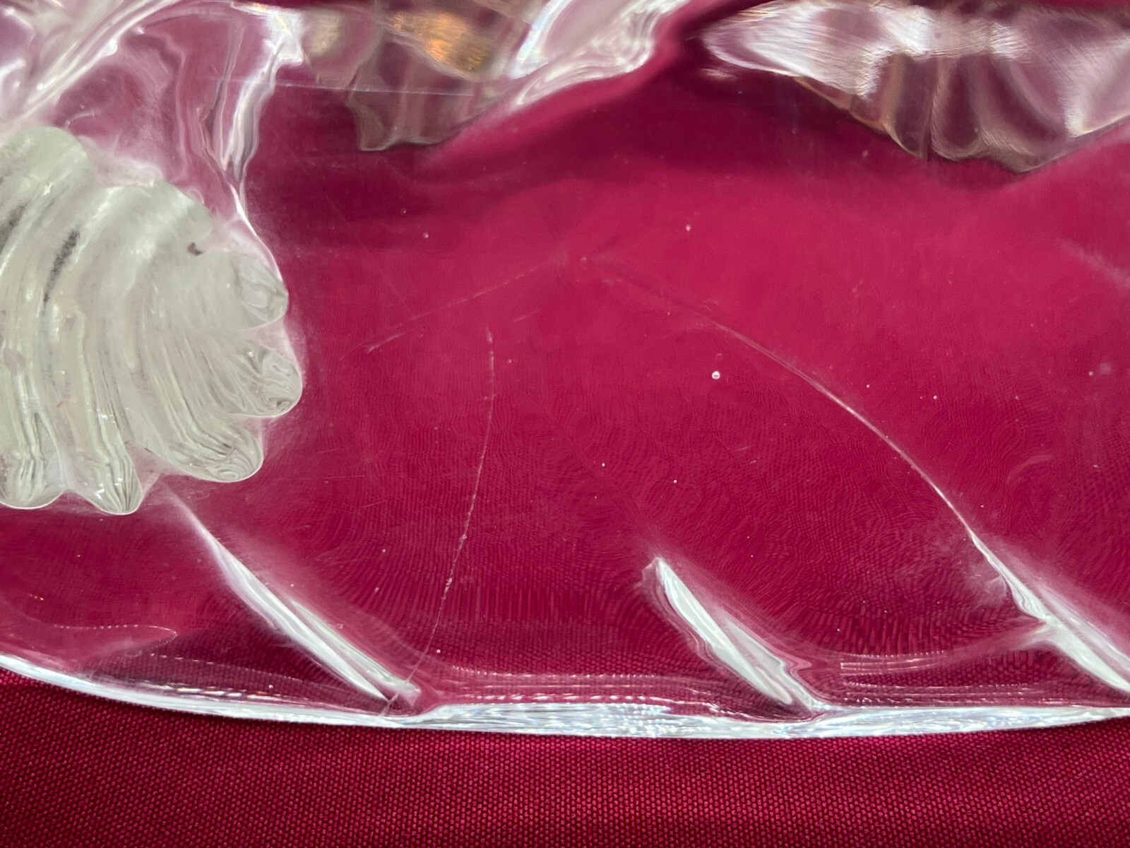 SEHR GROSSE FIGUR AUS GLAS 24cm VÖGEL AUF AST SPATZEN – Bild 22