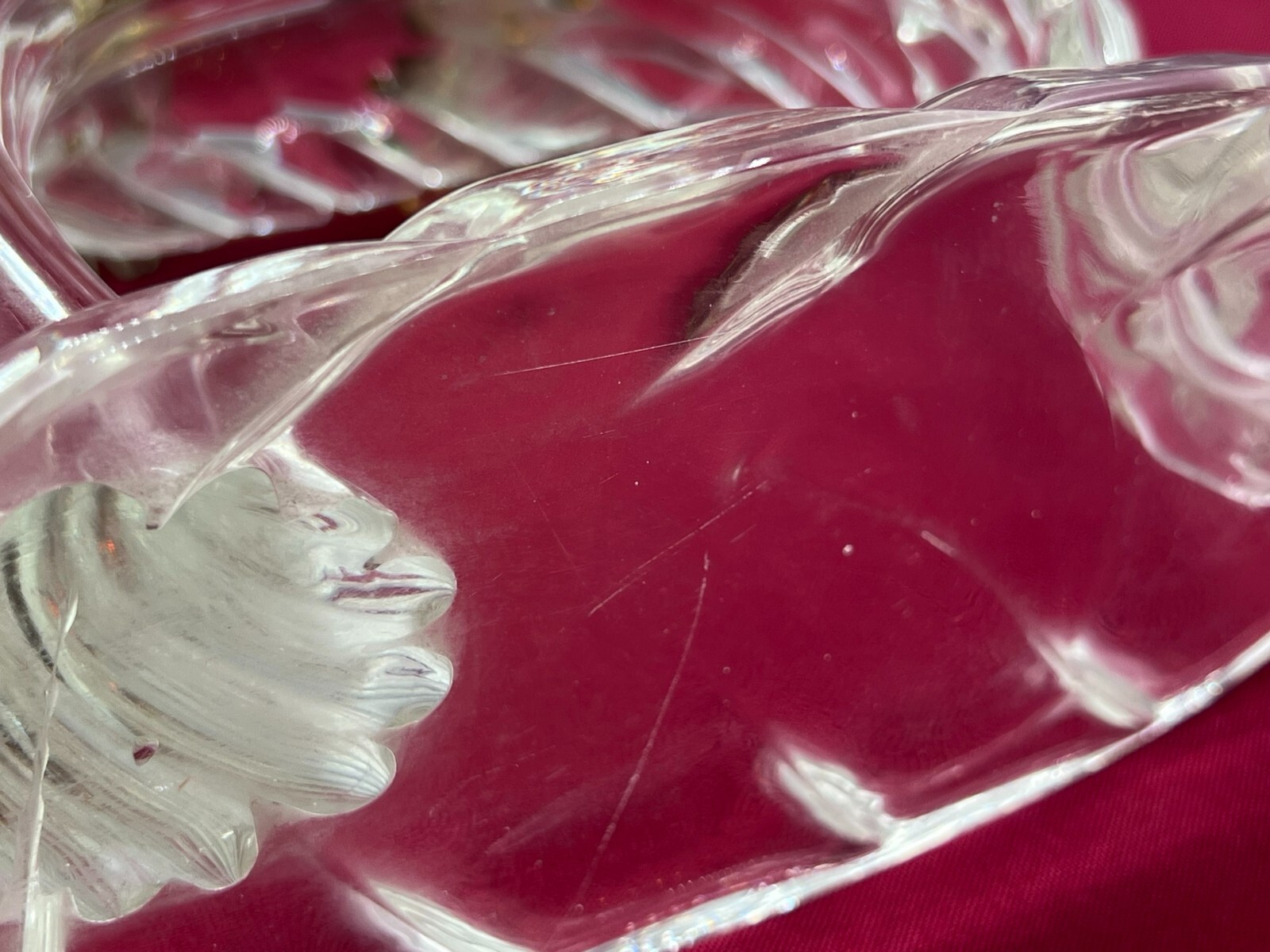 SEHR GROSSE FIGUR AUS GLAS 24cm VÖGEL AUF AST SPATZEN – Bild 23