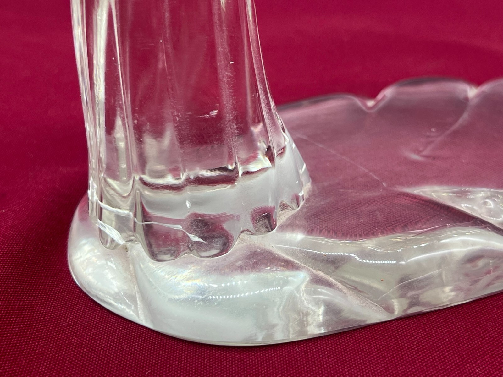 SEHR GROSSE FIGUR AUS GLAS 24cm VÖGEL AUF AST SPATZEN – Bild 8