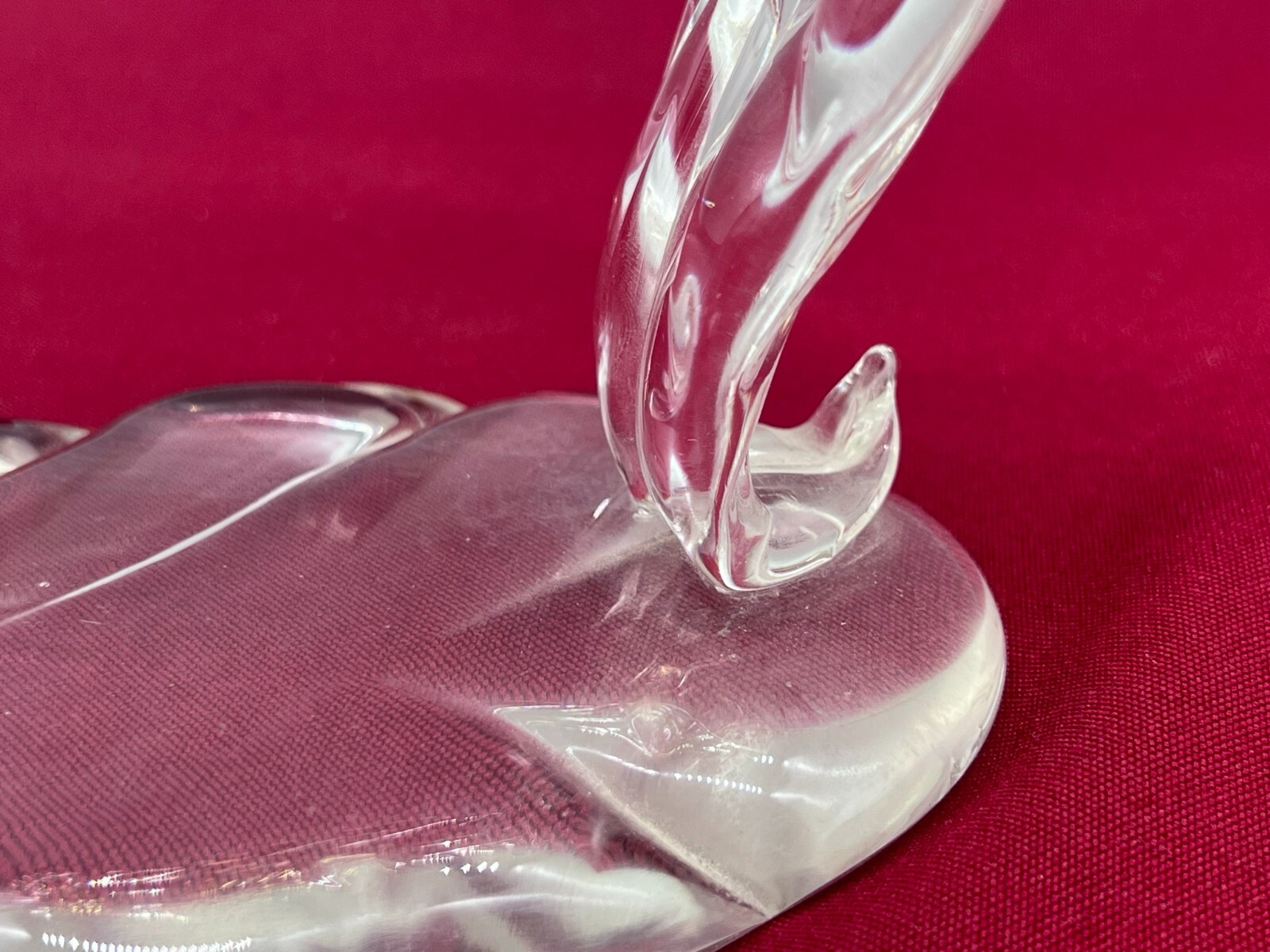 SEHR GROSSE FIGUR AUS GLAS 24cm VÖGEL AUF AST SPATZEN – Bild 10
