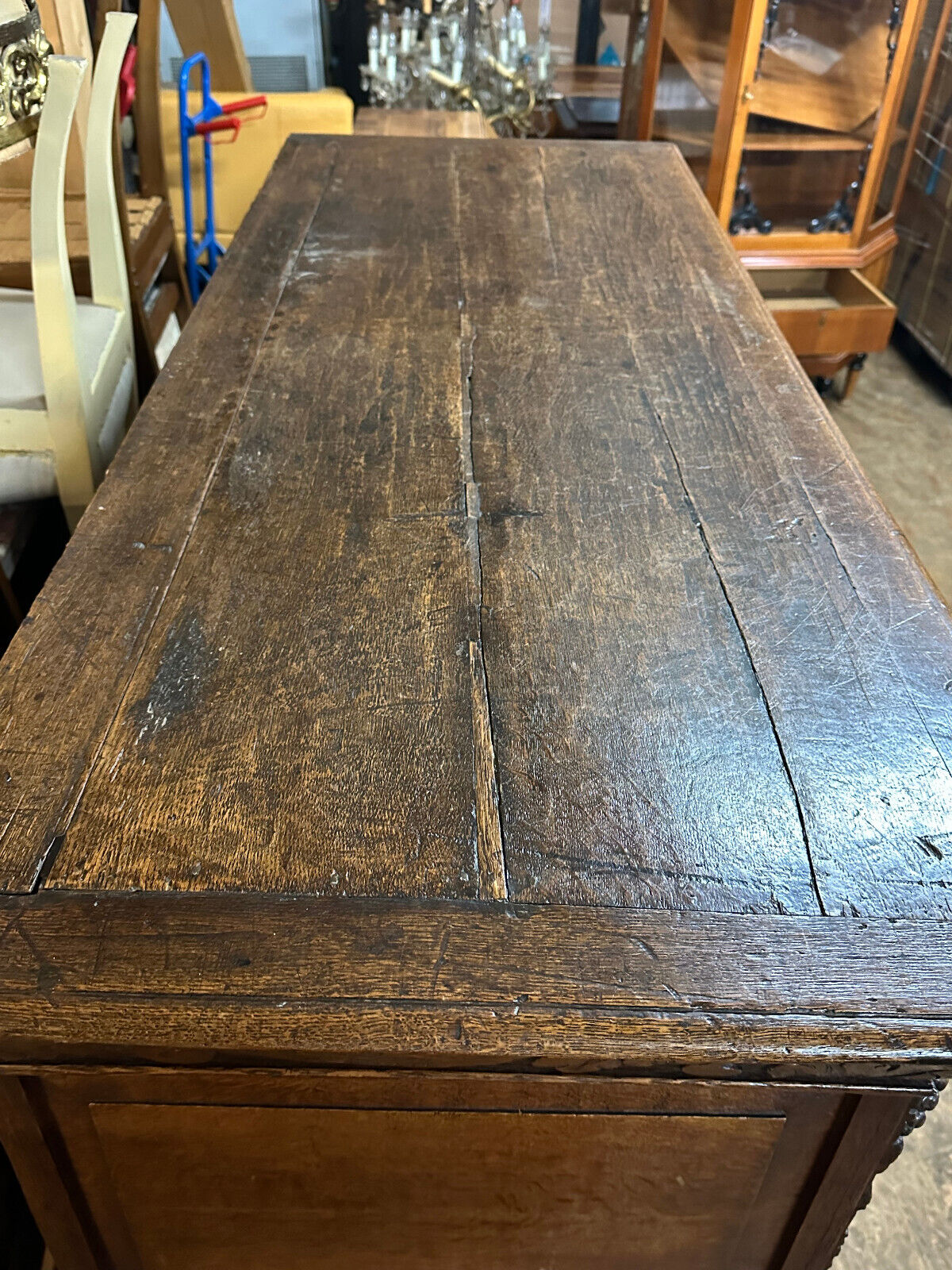 ANTIKER RENAISSANCE SCHRANK HOLLAND 17/18 TES JHDT PRUNKSCHNITZWERK LÖWENKÖPFE – Bild 12