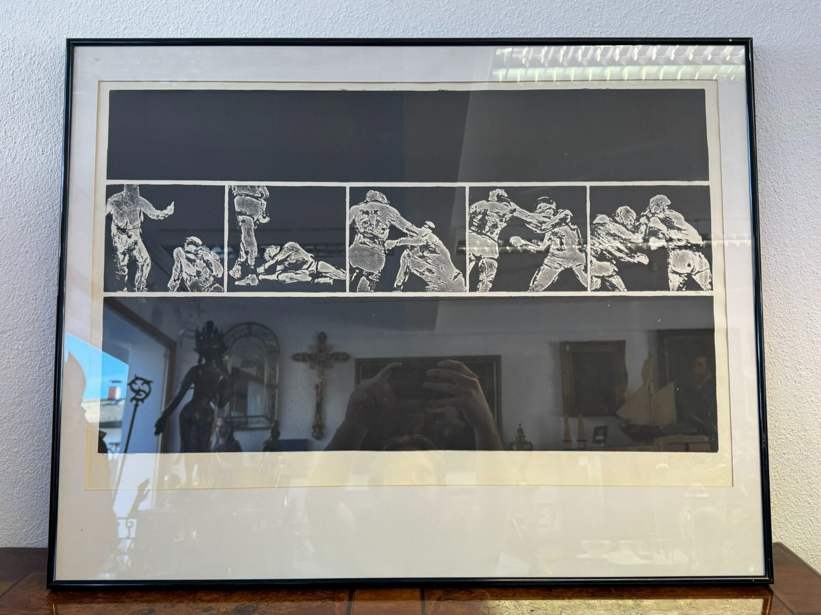 Roman HAVLÍK (1952) SIGNIERTE LITHOGRAFIE BOXER