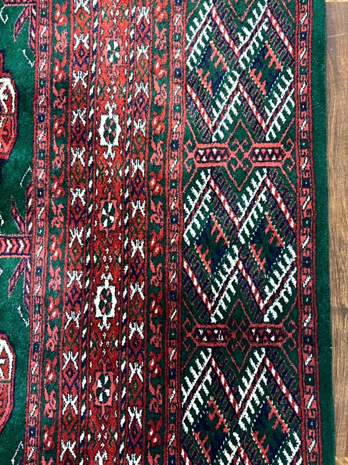 GROSSER TURKMEN TEPPICH AUS WOLLE HANDGEKNÜPFT ORIENTTEPPICH 380x310cm – Bild 11