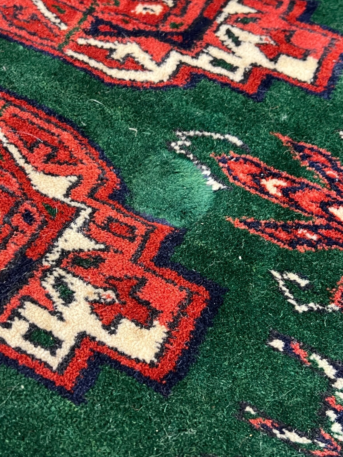 GROSSER TURKMEN TEPPICH AUS WOLLE HANDGEKNÜPFT ORIENTTEPPICH 380x310cm – Bild 13