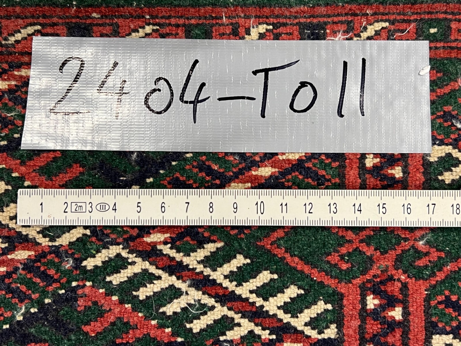 GROSSER TURKMEN TEPPICH AUS WOLLE HANDGEKNÜPFT ORIENTTEPPICH 380x310cm – Bild 14
